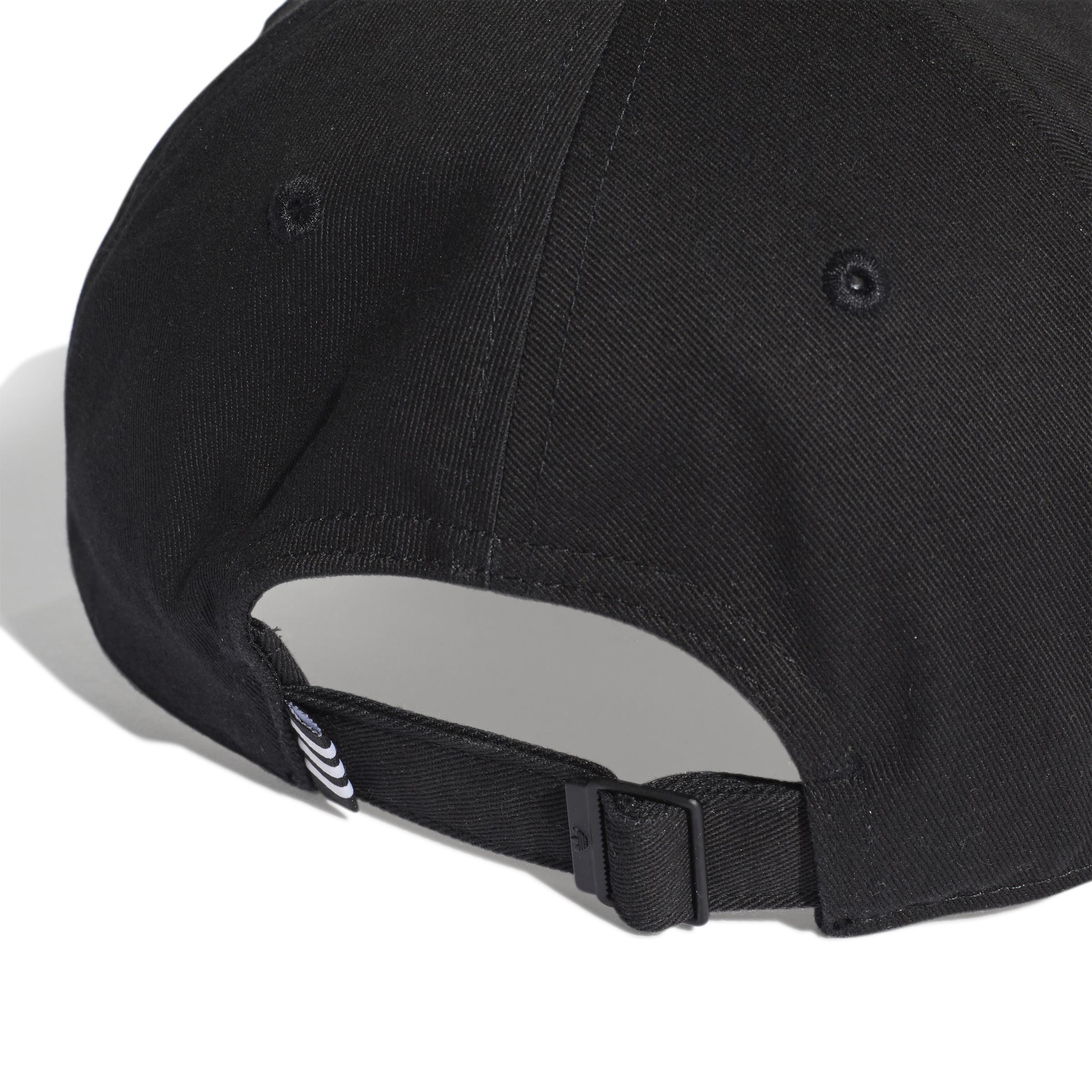 Unisex Trefoil Baseball Cap, Black, A901_ONE, large image number 4