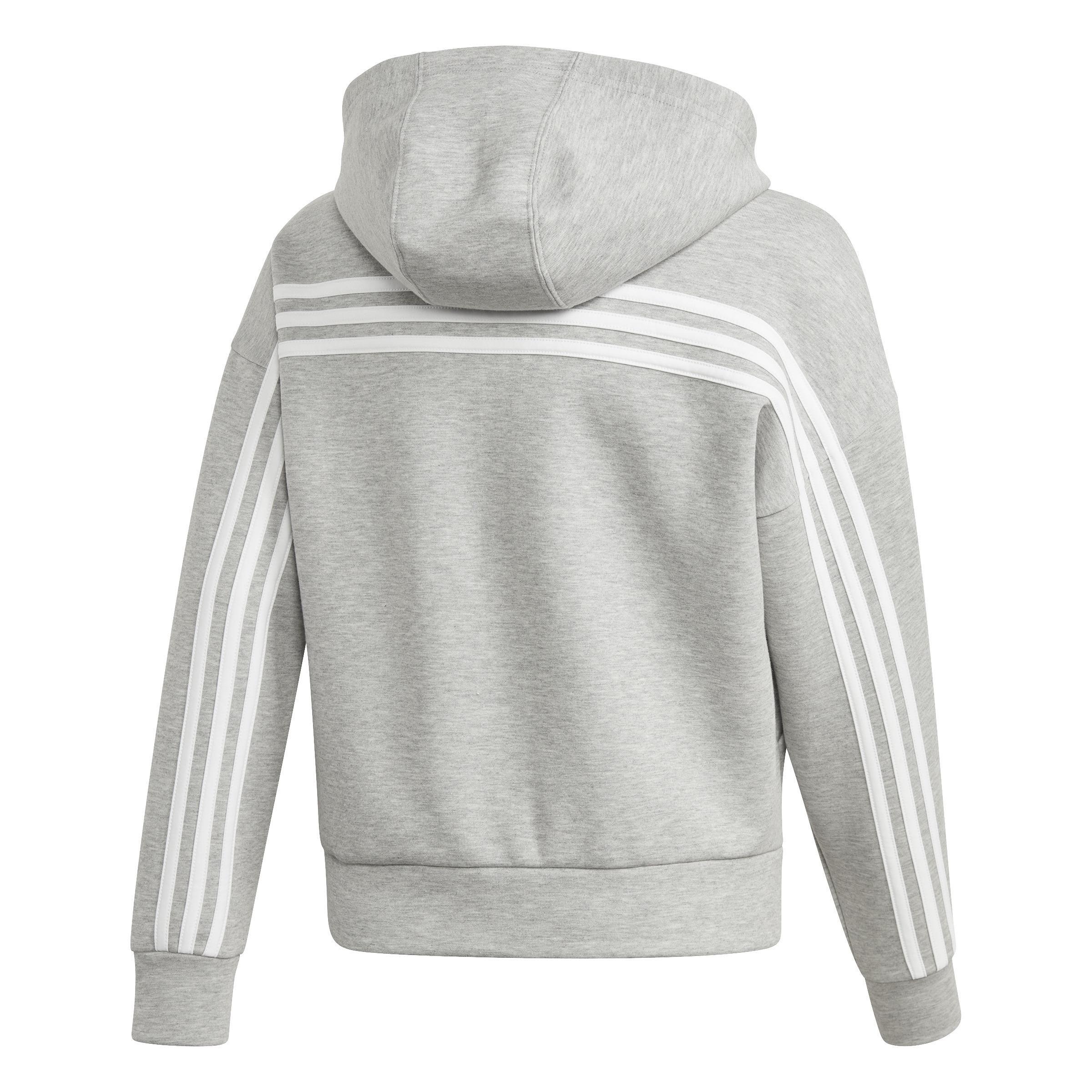 Kids Must Haves 3-Stripes Hoodie, Grey, A901_ONE, large image number 1