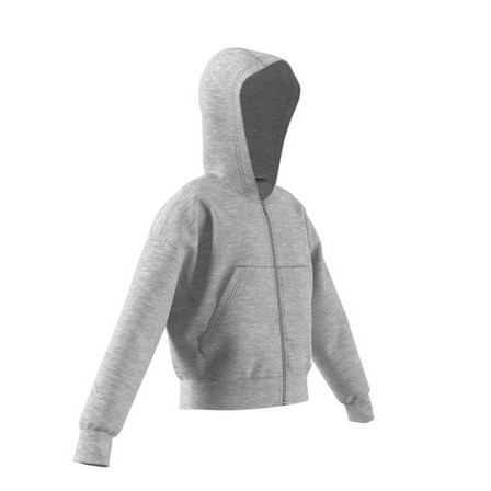 Kids Girls Must Haves 3-Stripes Hoodie, Grey, A901_ONE, large image number 20