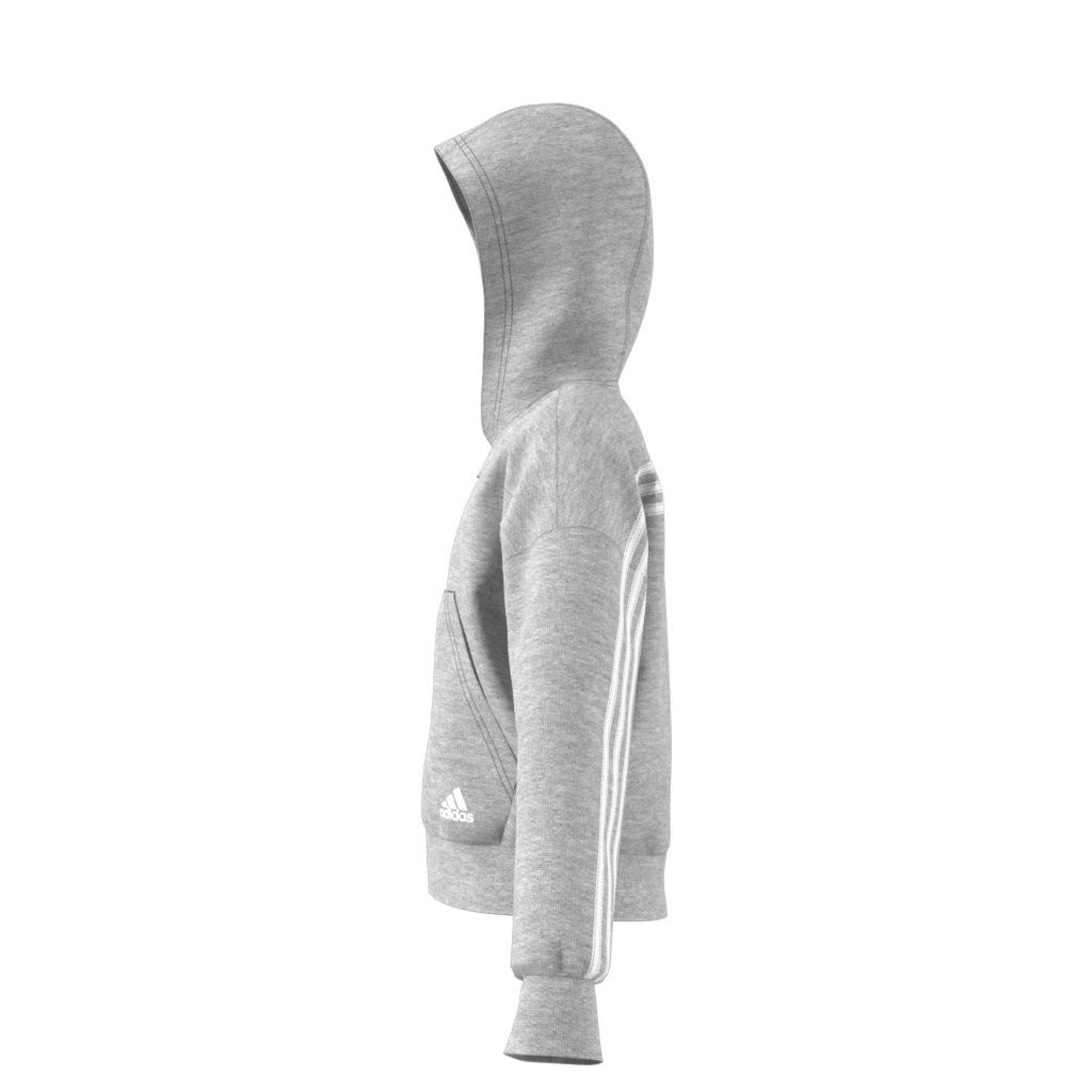 Kids Girls Must Haves 3-Stripes Hoodie, Grey, A901_ONE, large image number 22