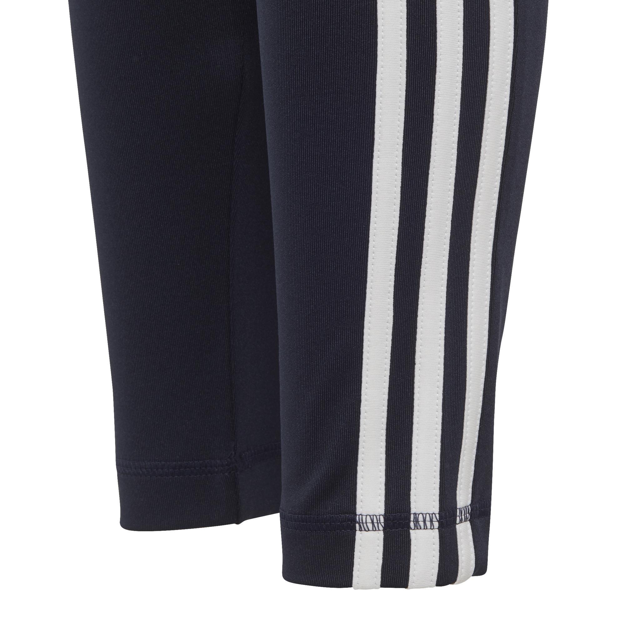 Kids Girls Training Equipment 3-Stripes Leggings, Navy, A901_ONE, large image number 9