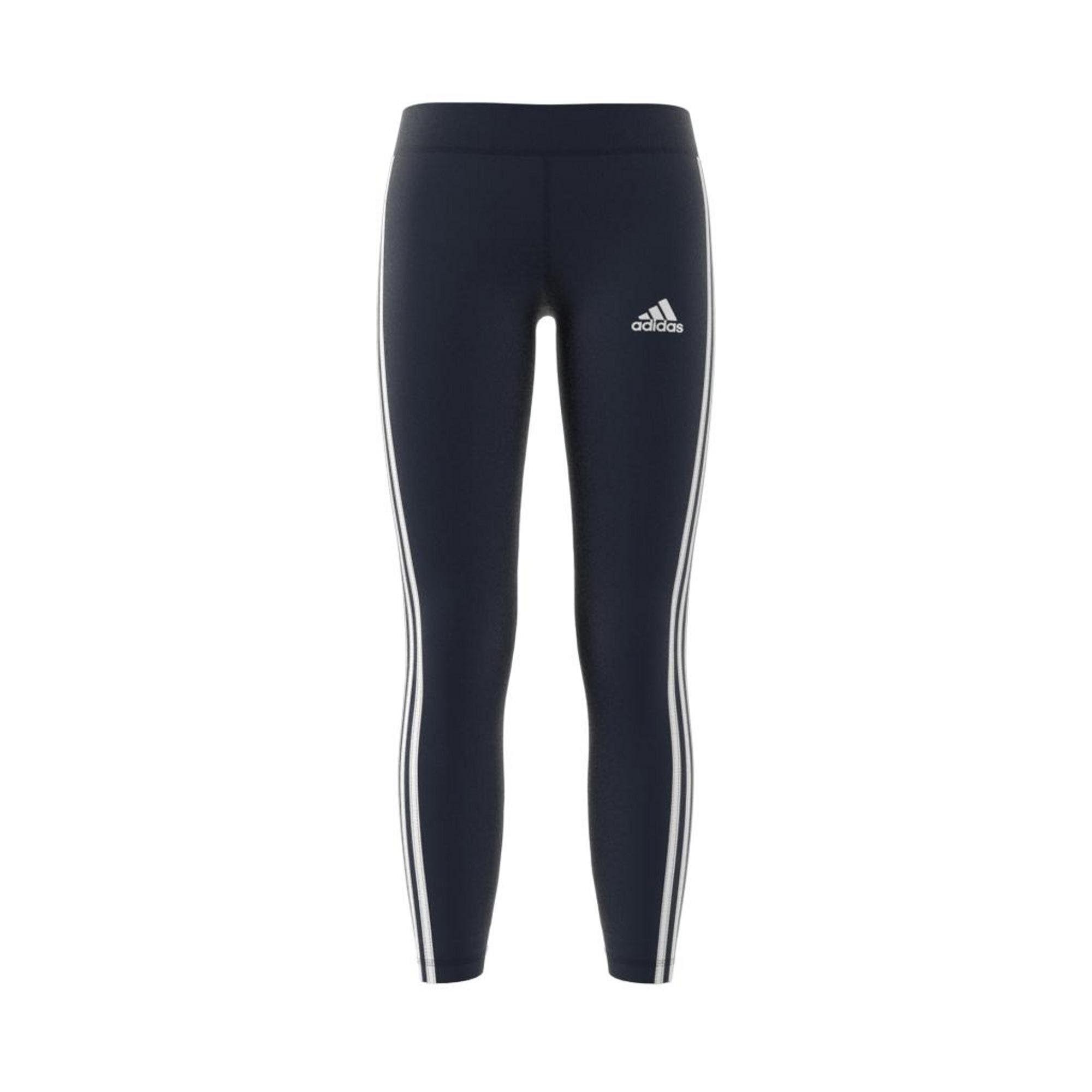 Kids Girls Training Equipment 3-Stripes Leggings, Navy, A901_ONE, large image number 18