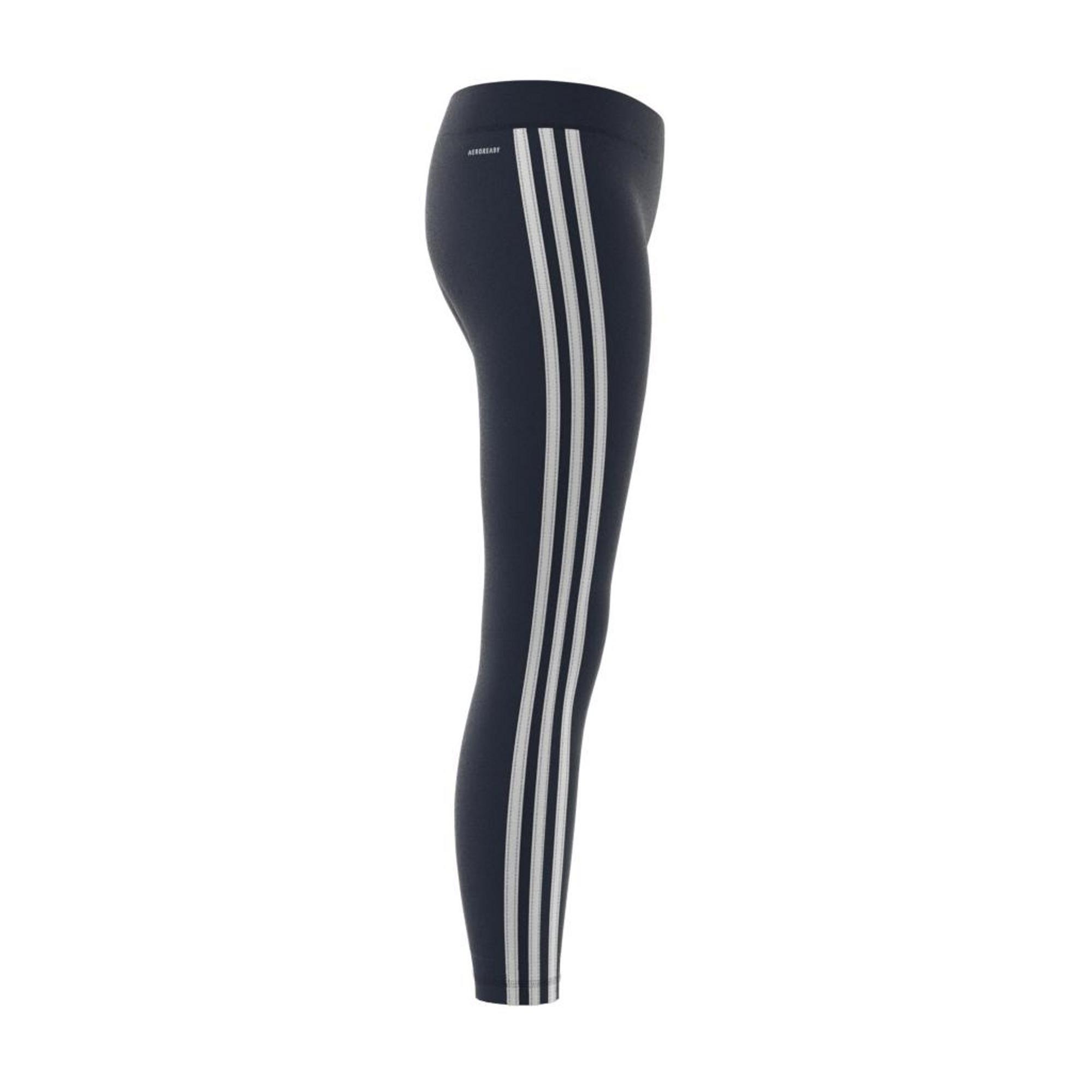 Kids Girls Training Equipment 3-Stripes Leggings, Navy, A901_ONE, large image number 20