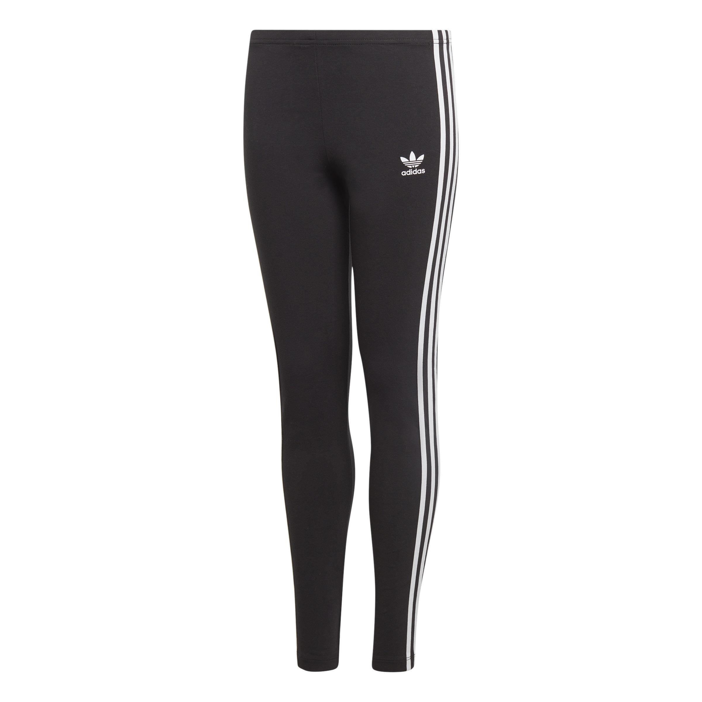 3-Stripes Leggings, Black, A901_ONE, large image number 0