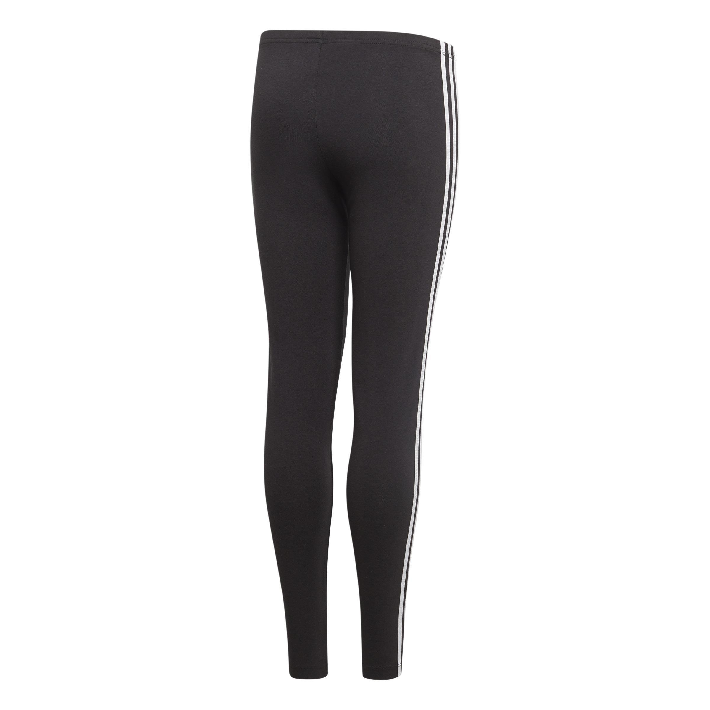 Kids 3-Stripes Leggings, Black, A901_ONE, large image number 1