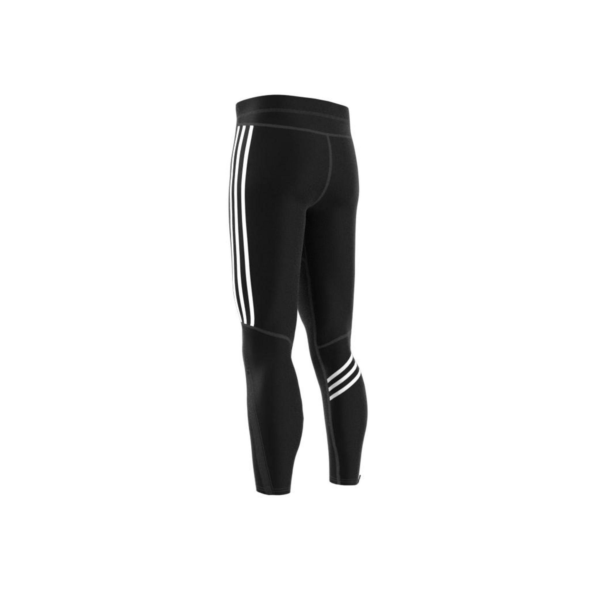 Own The Run 3-Stripes Tights, Black, A901_ONE, large image number 1