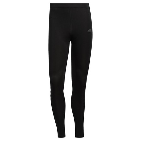 Men Own The Run 3-Stripes Tights, Black, A901_ONE, large image number 3