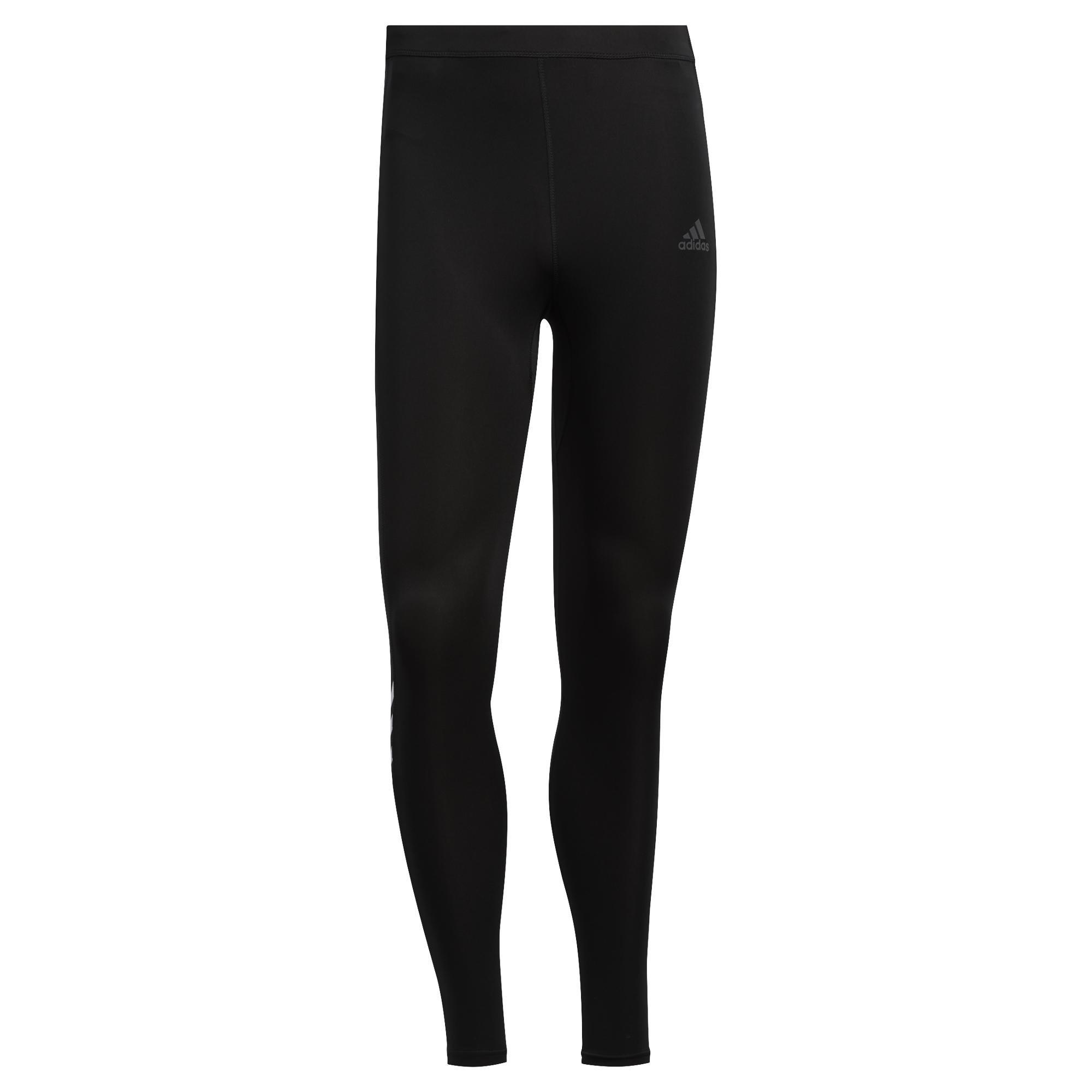 Own The Run 3-Stripes Tights, Black, A901_ONE, large image number 3