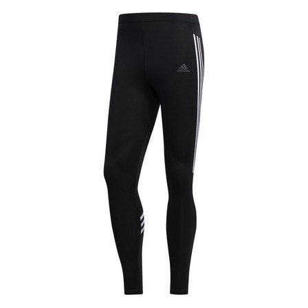 Men Own The Run 3-Stripes Tights, Black, A901_ONE, large image number 5