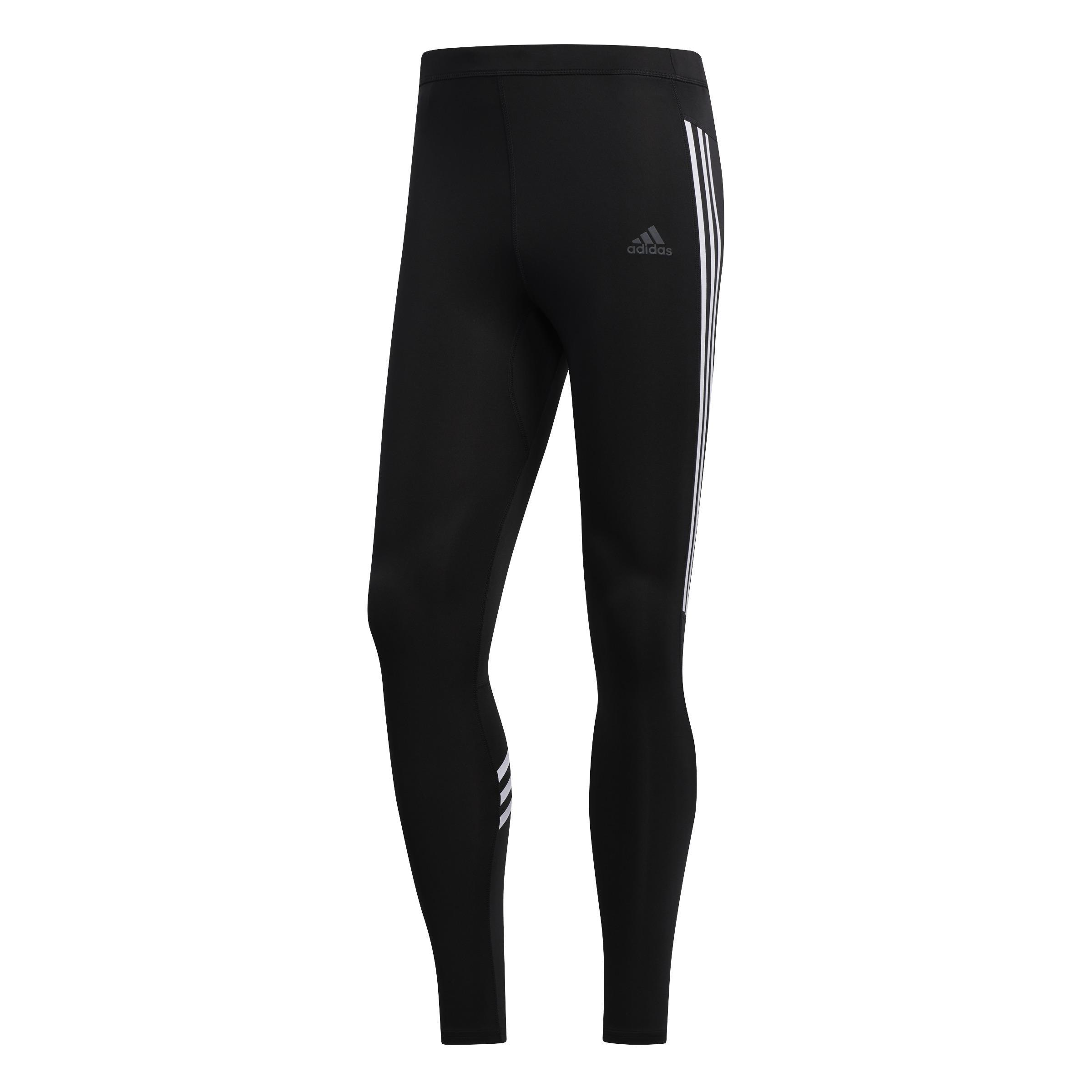 Own The Run 3-Stripes Tights, Black, A901_ONE, large image number 5