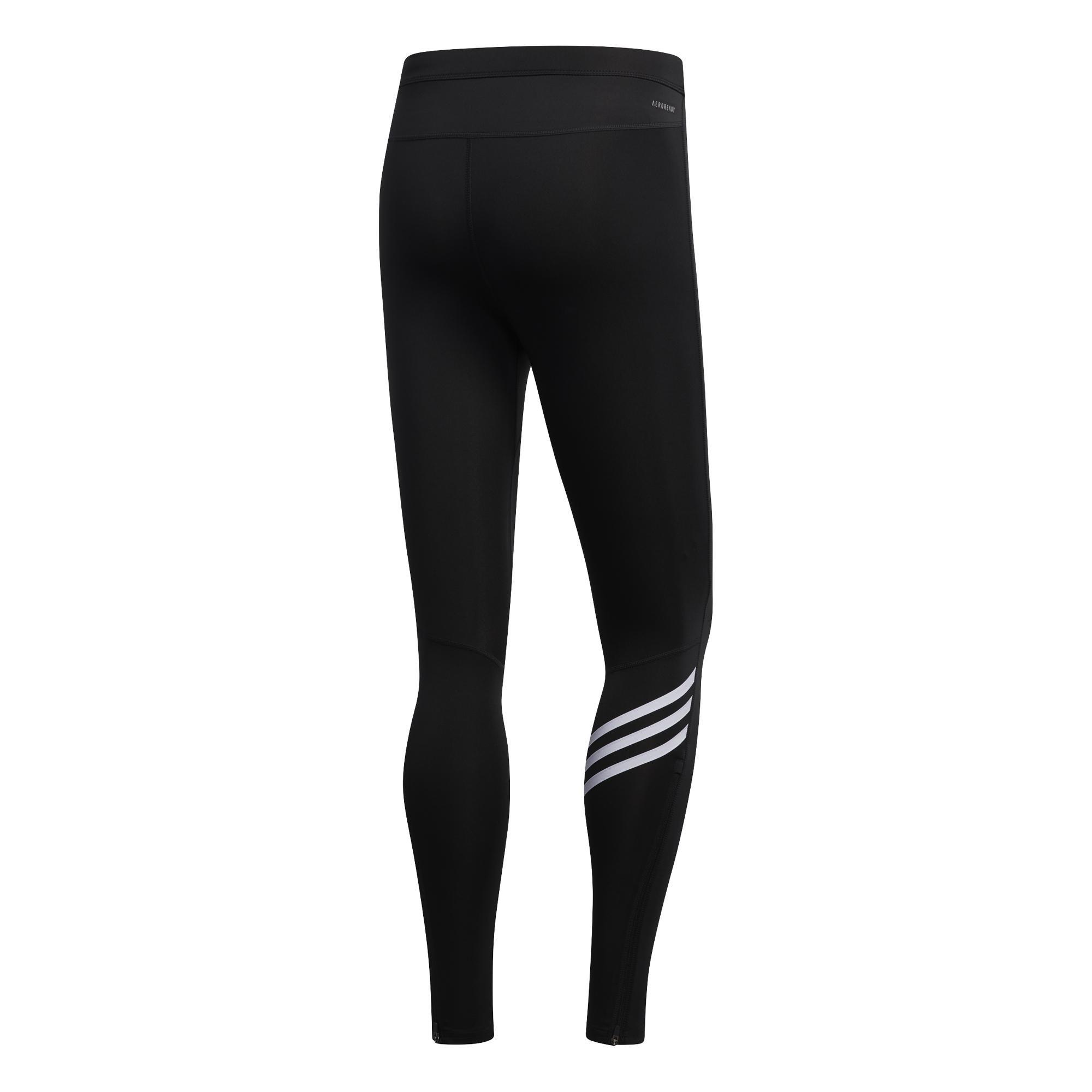 Own The Run 3-Stripes Tights, Black, A901_ONE, large image number 6