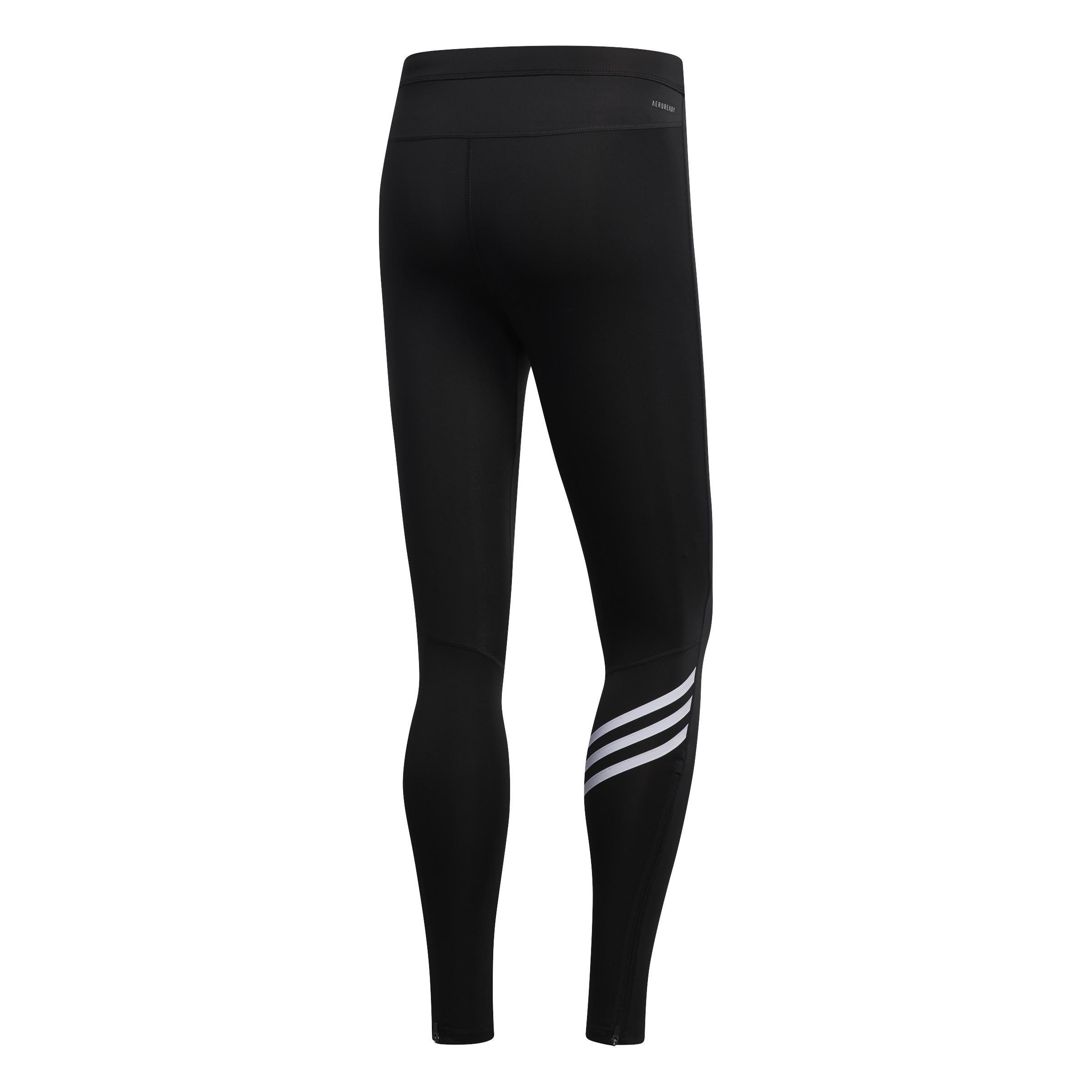 Own The Run 3-Stripes Tights, Black, A901_ONE, large image number 7