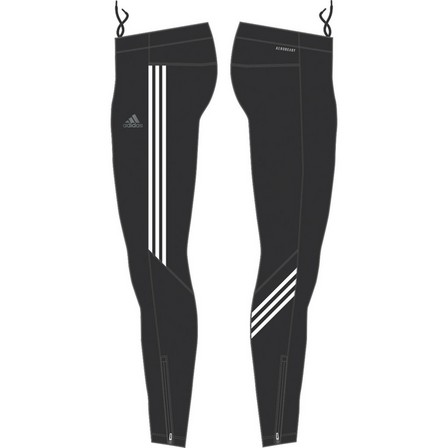 Men Own The Run 3-Stripes Tights, Black, A901_ONE, large image number 12