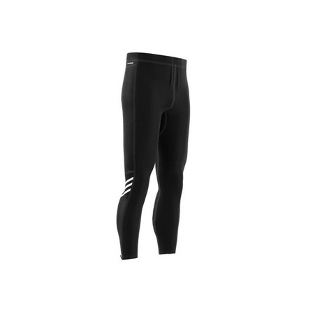 Men Own The Run 3-Stripes Tights, Black, A901_ONE, large image number 15