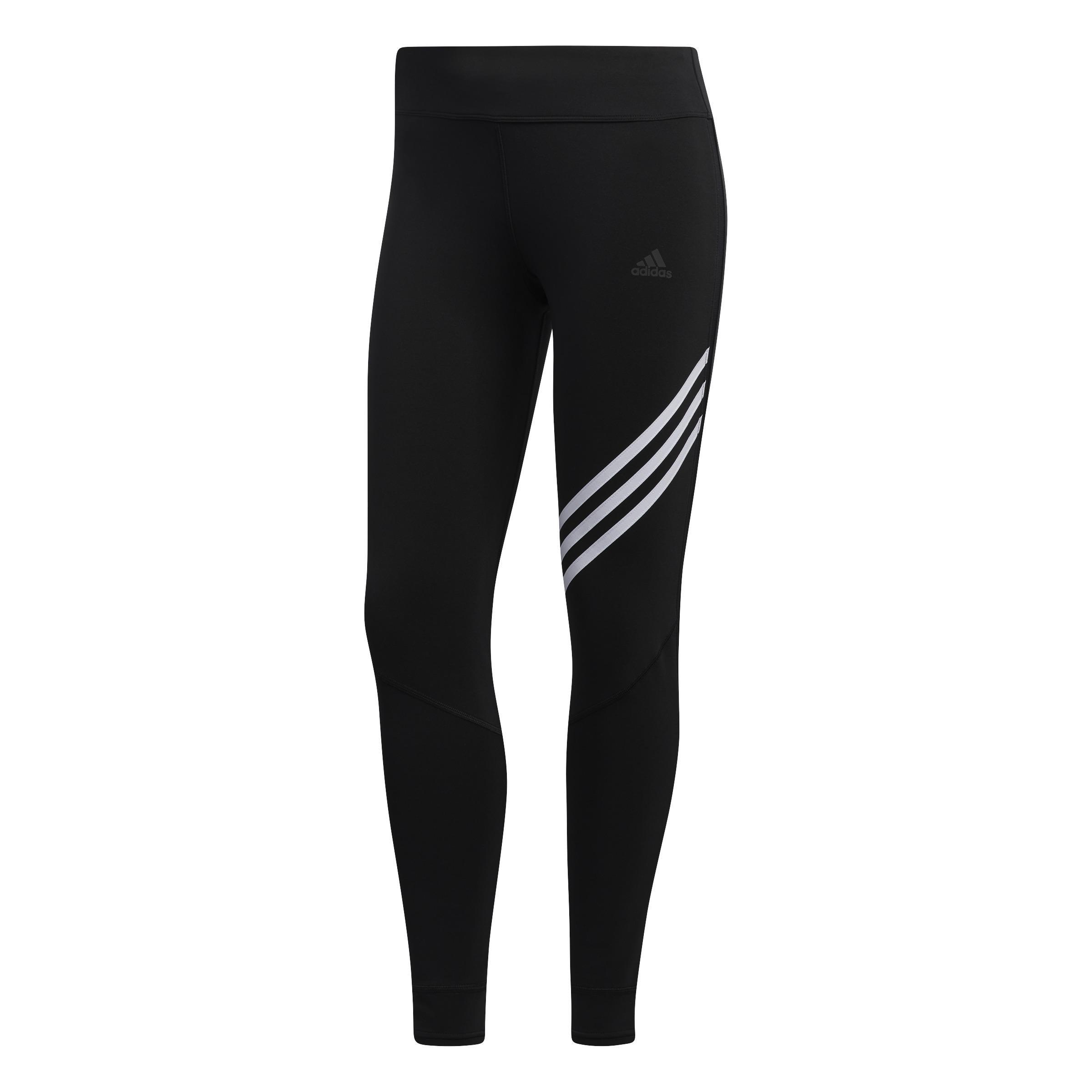 Women Run It 3-Stripes 7/8 Leggings, Black, A901_ONE, large image number 3