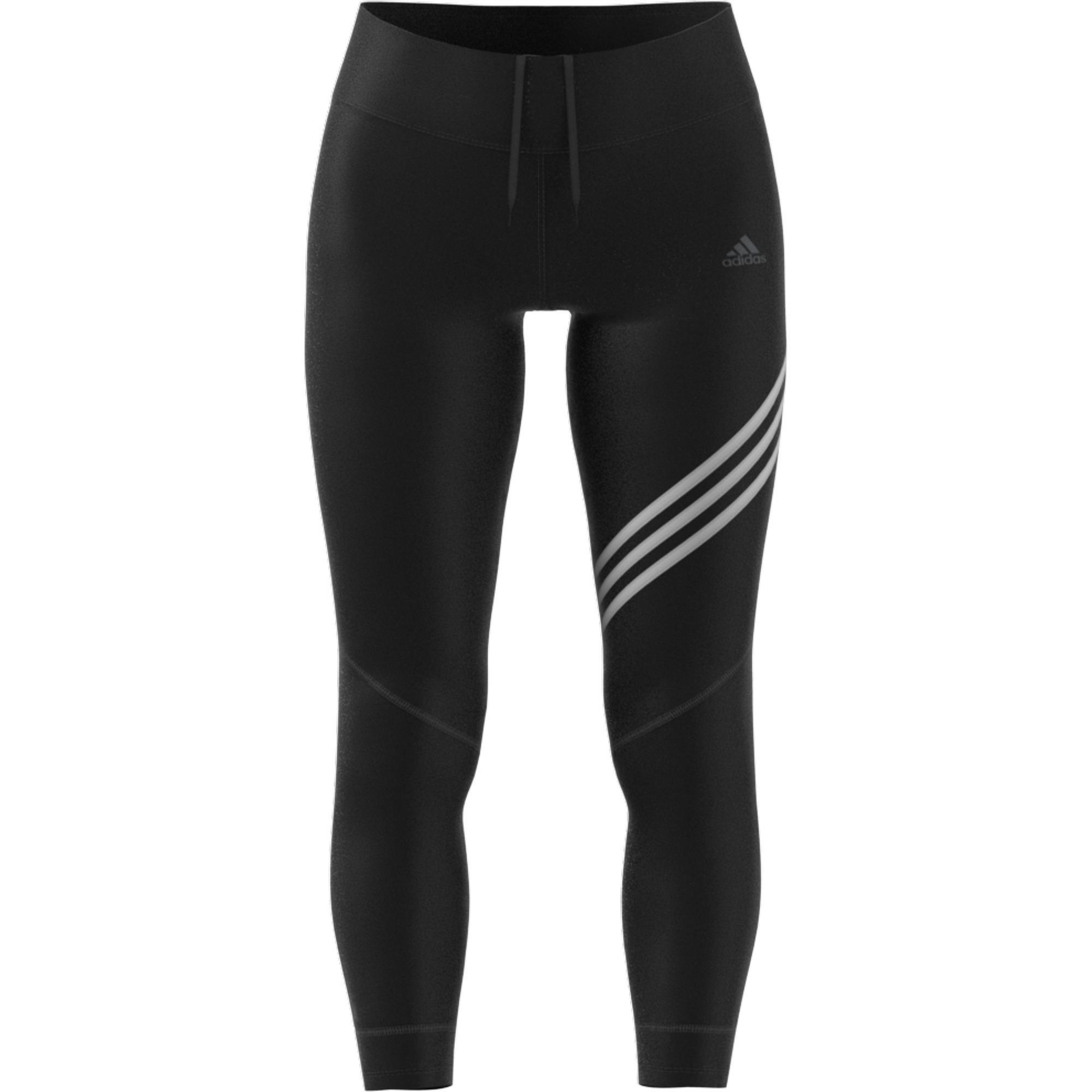 Women Run It 3-Stripes 7/8 Leggings, Black, A901_ONE, large image number 4