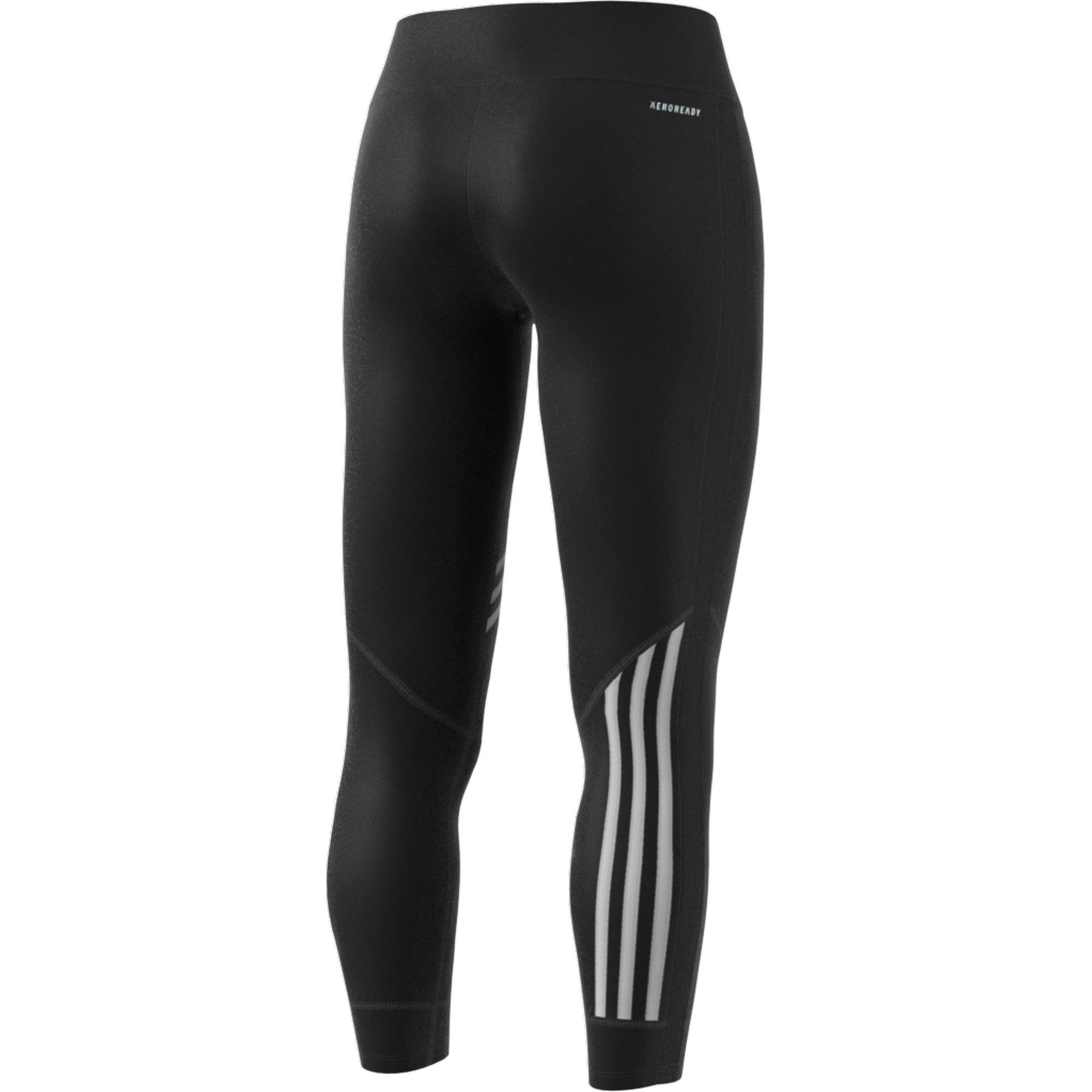 Women Run It 3-Stripes 7/8 Leggings, Black, A901_ONE, large image number 5