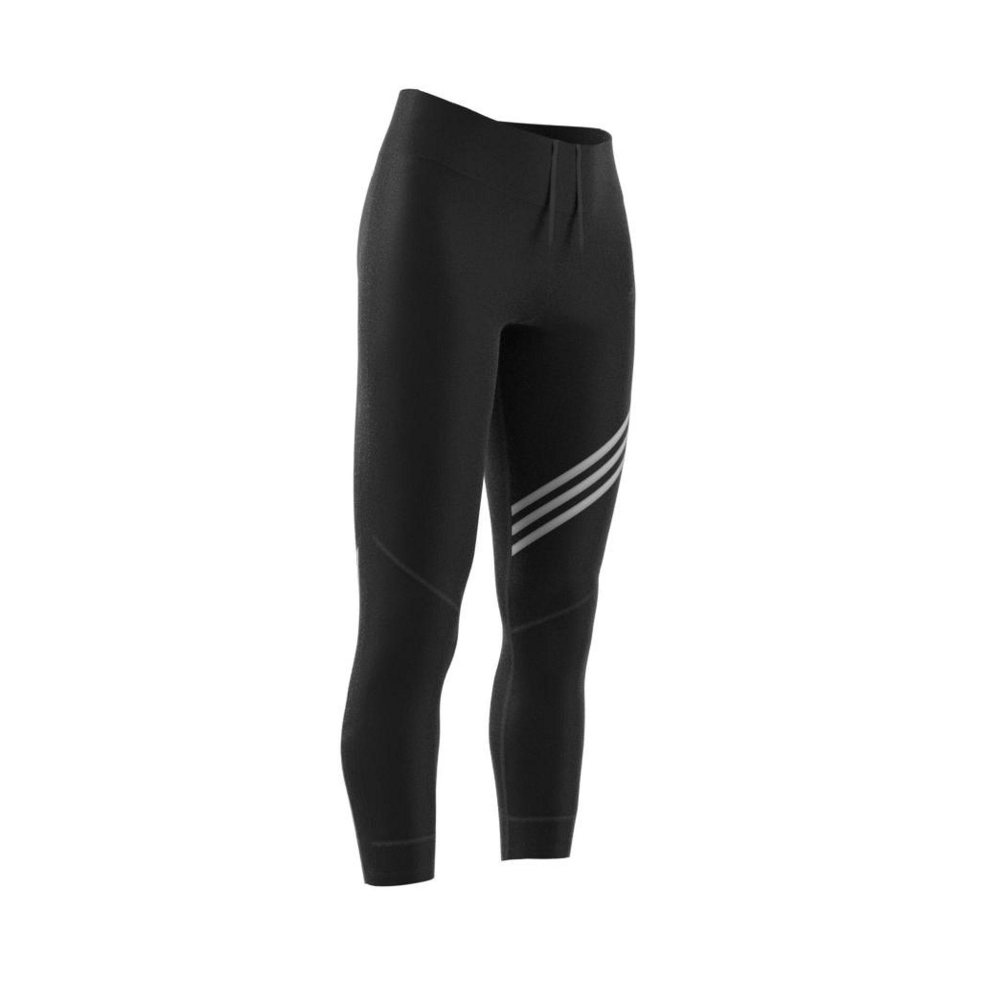 Women Run It 3-Stripes 7/8 Leggings, Black, A901_ONE, large image number 7