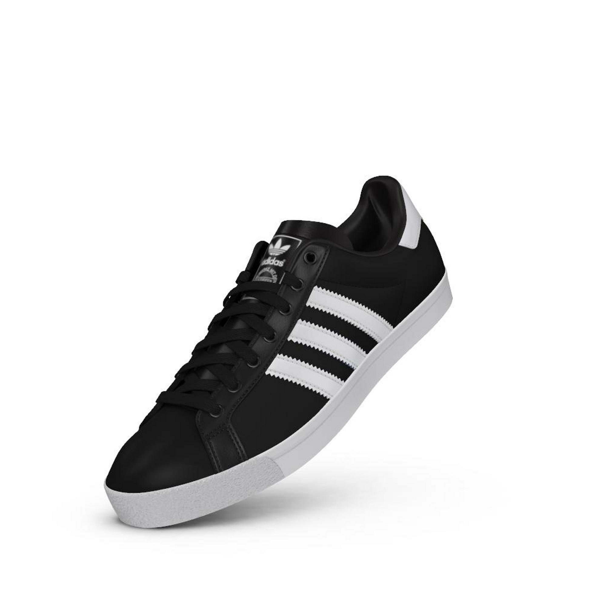 Adidas coast star black best sale and white