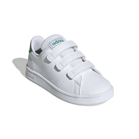 Kids Unisex Advantage Shoes, White, A901_ONE, large image number 0