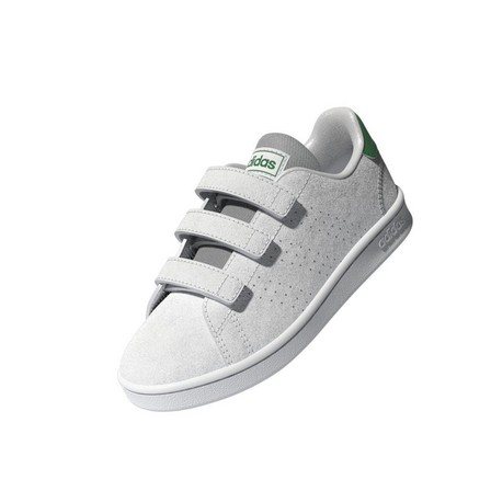 Kids Unisex Advantage Shoes, White, A901_ONE, large image number 6