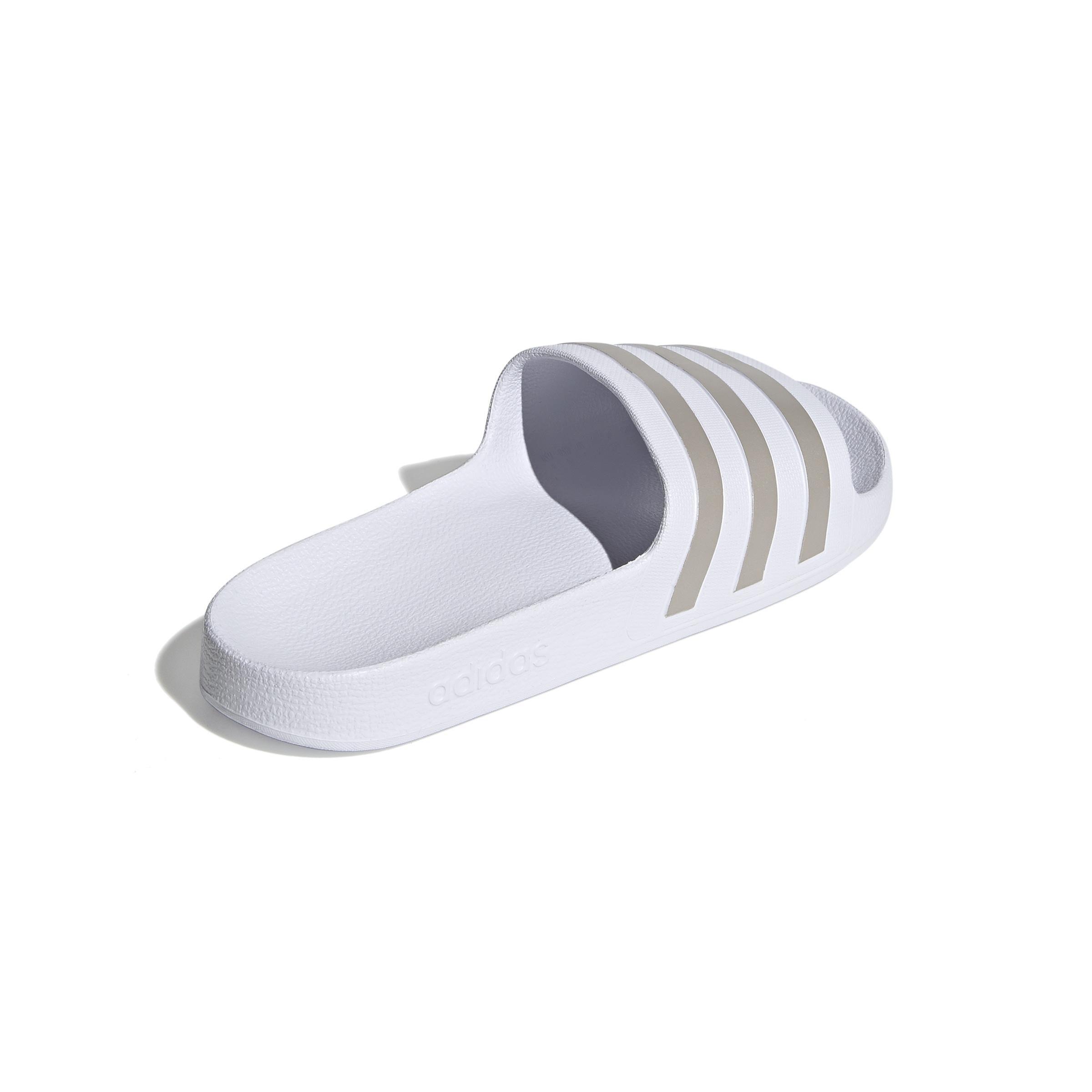 Unisex Adilette Aqua Slides, White, A901_ONE, large image number 6