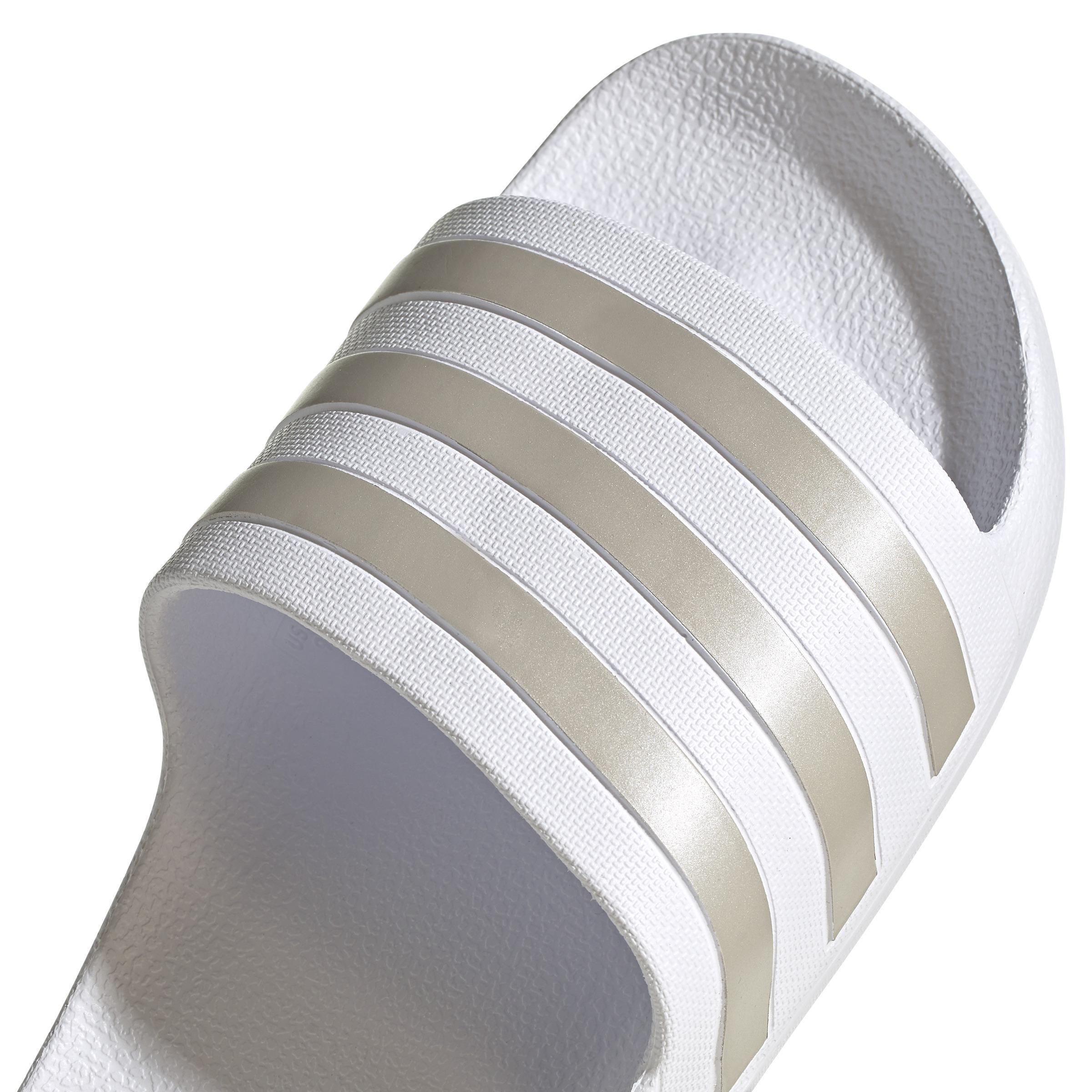 Unisex Adilette Aqua Slides, White, A901_ONE, large image number 8