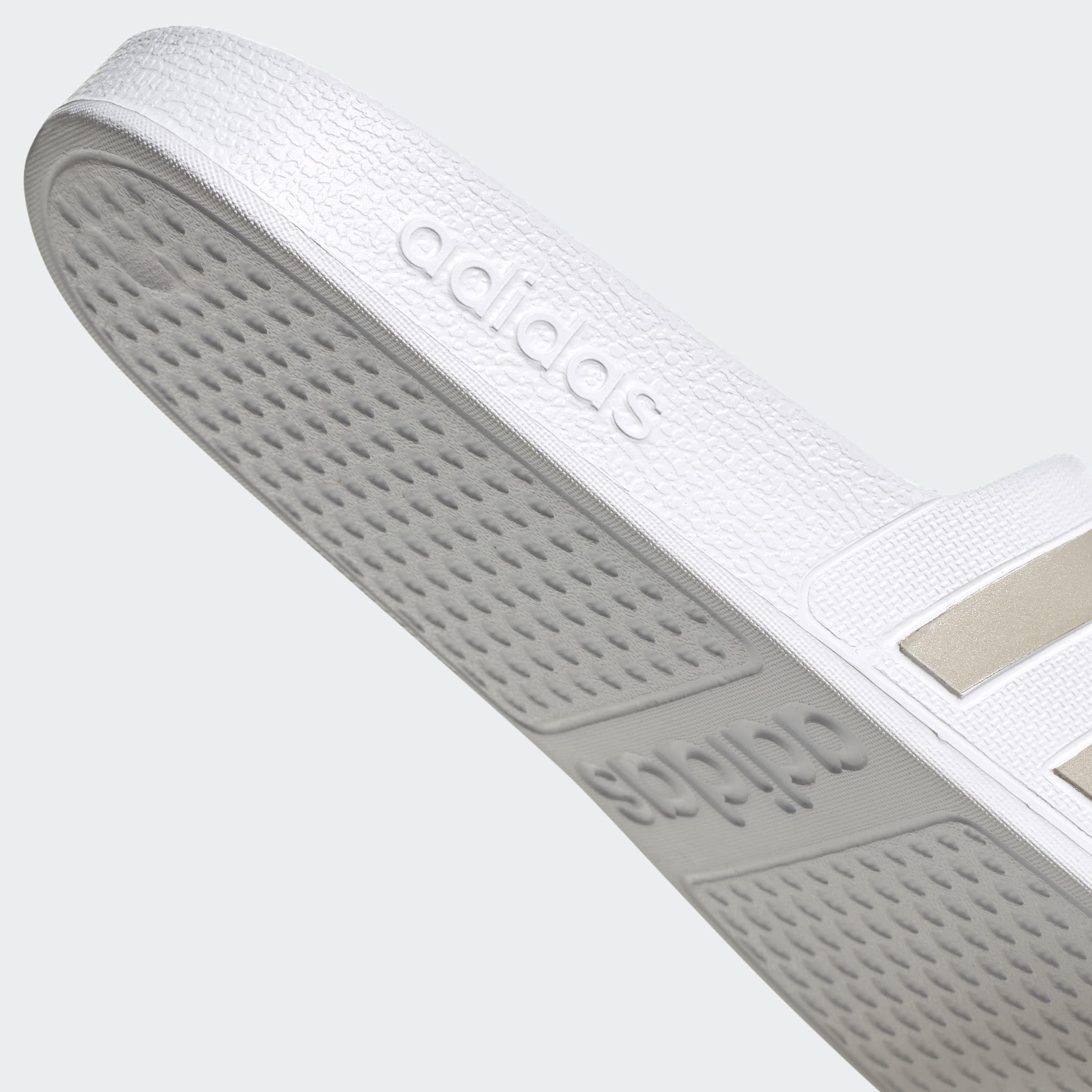 Unisex Adilette Aqua Slides, White, A901_ONE, large image number 11
