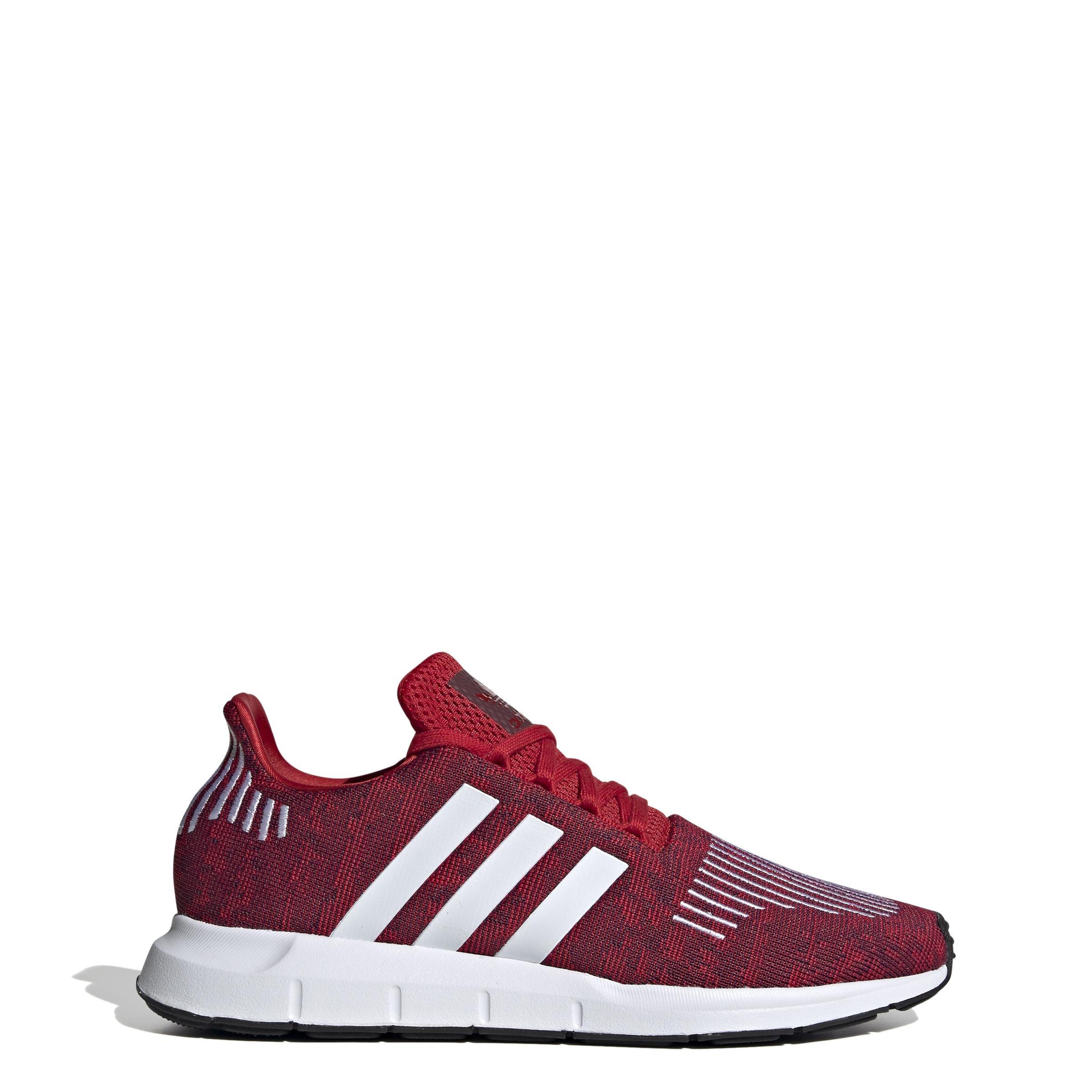 Swift run maroon hotsell & white shoes