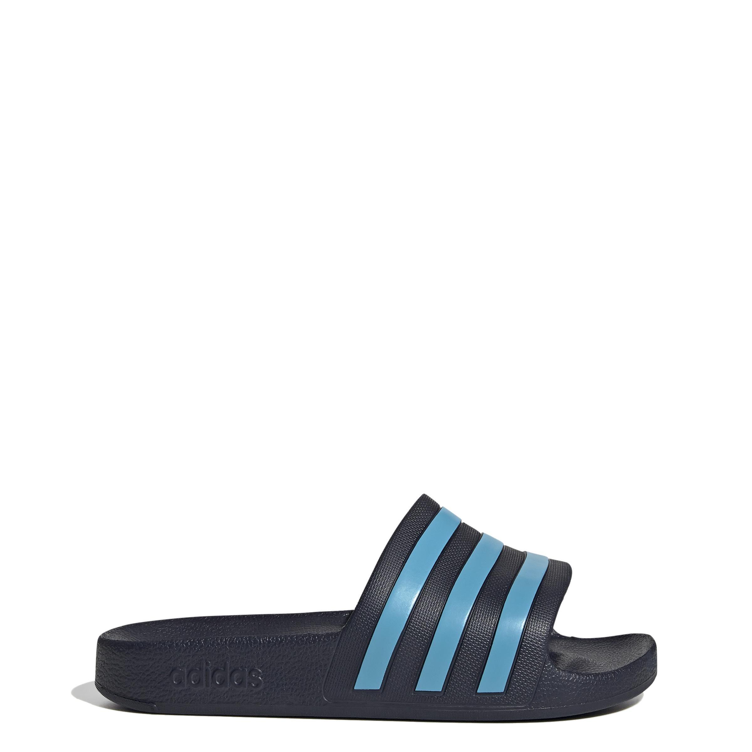 Unisex Adilette Aqua Slides, Blue, , large image number 8