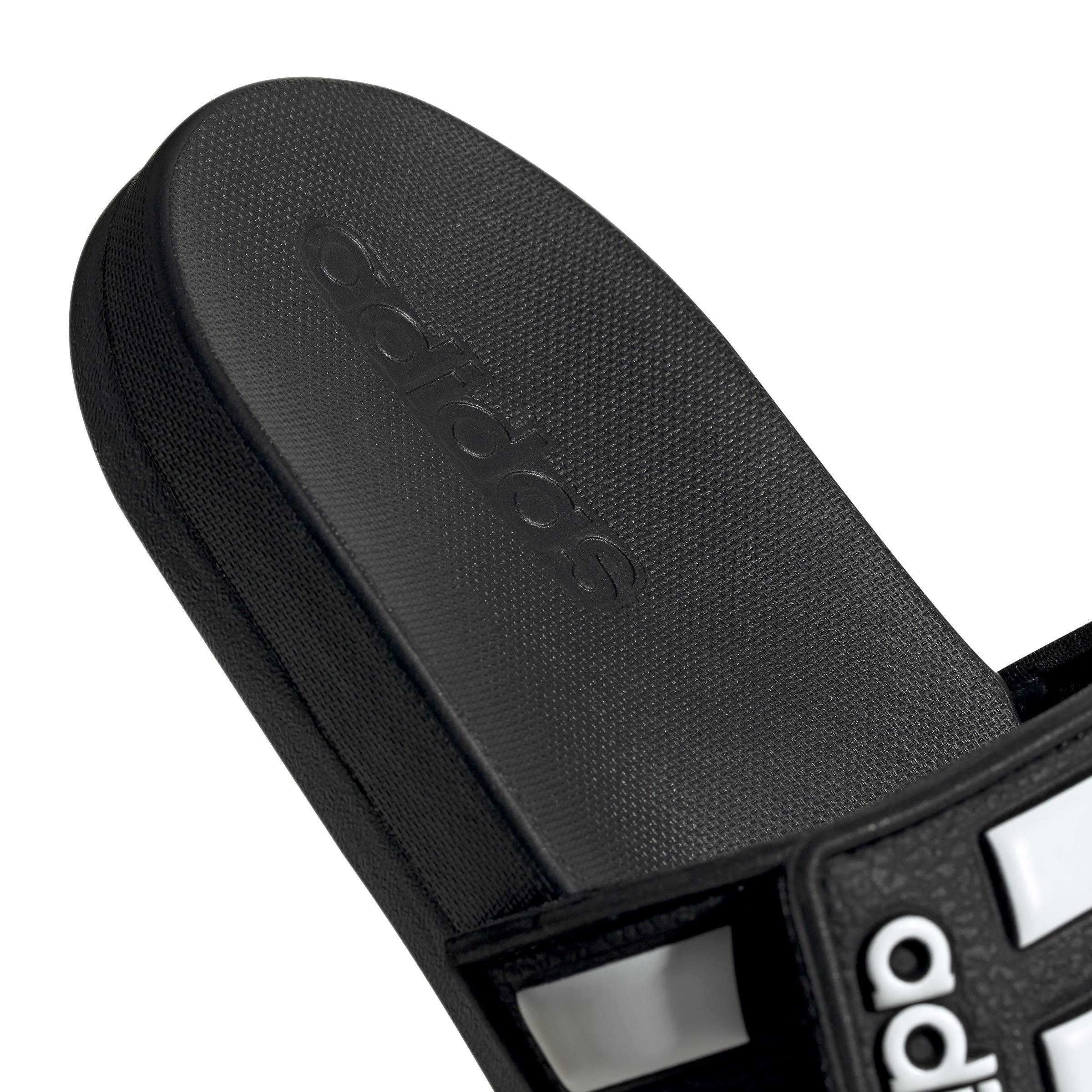 Unisex Kids Adilette Comfort Adjustable Slides, Black, , large image number 4