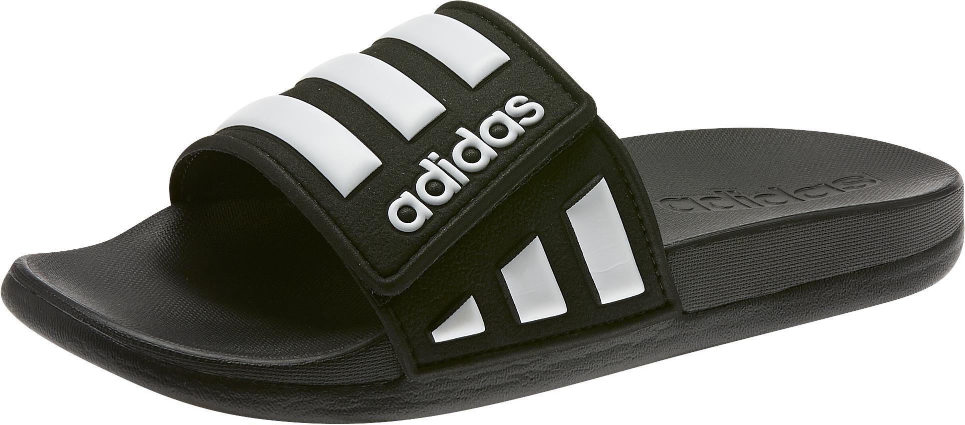 Unisex Kids Adilette Comfort Adjustable Slides, Black, , large image number 10