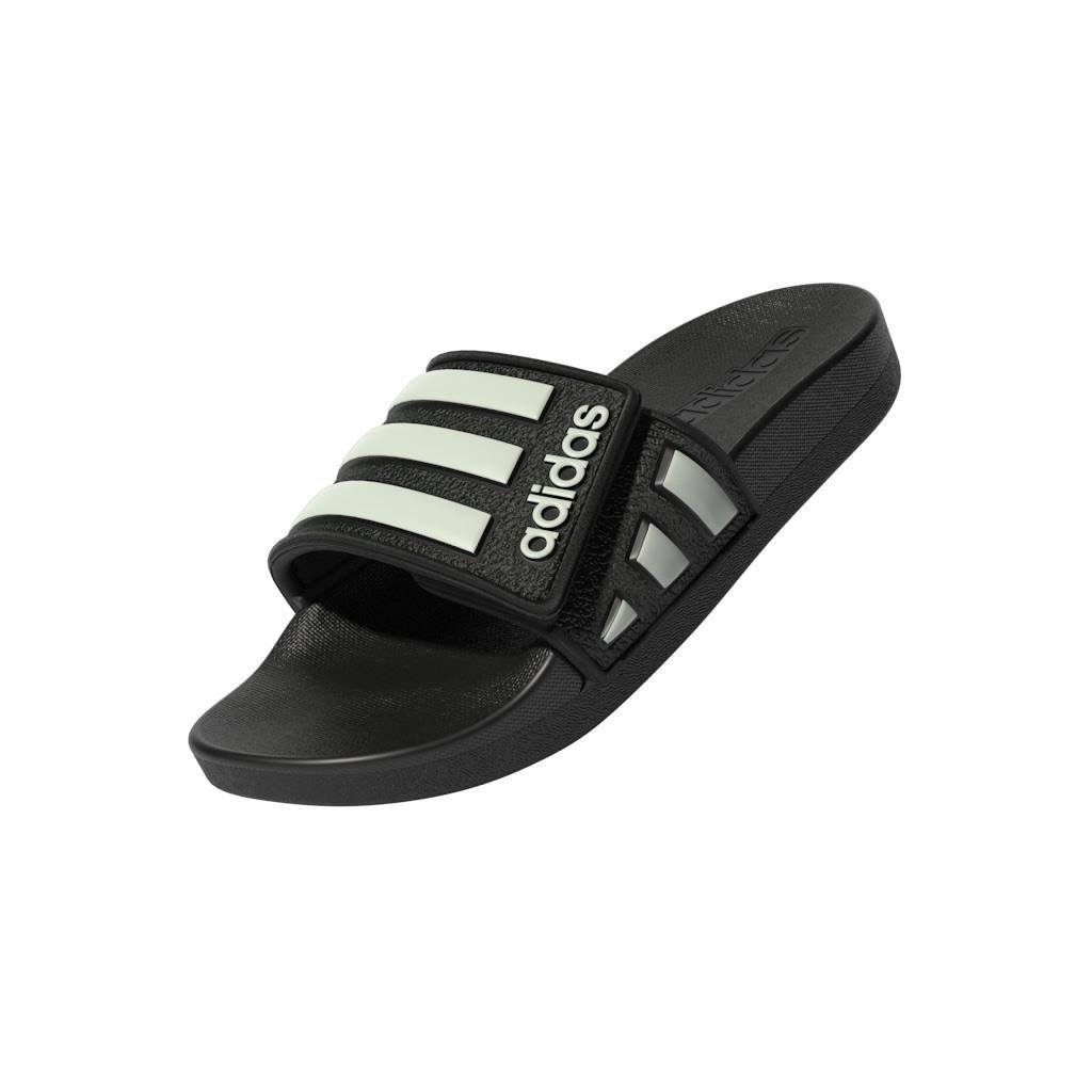 Unisex Kids Adilette Comfort Adjustable Slides, Black, , large image number 12