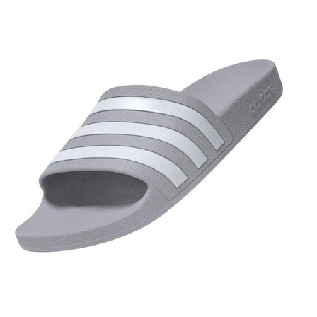 Unisex Adilette Aqua Slides, Grey, A901_ONE, large image number 6