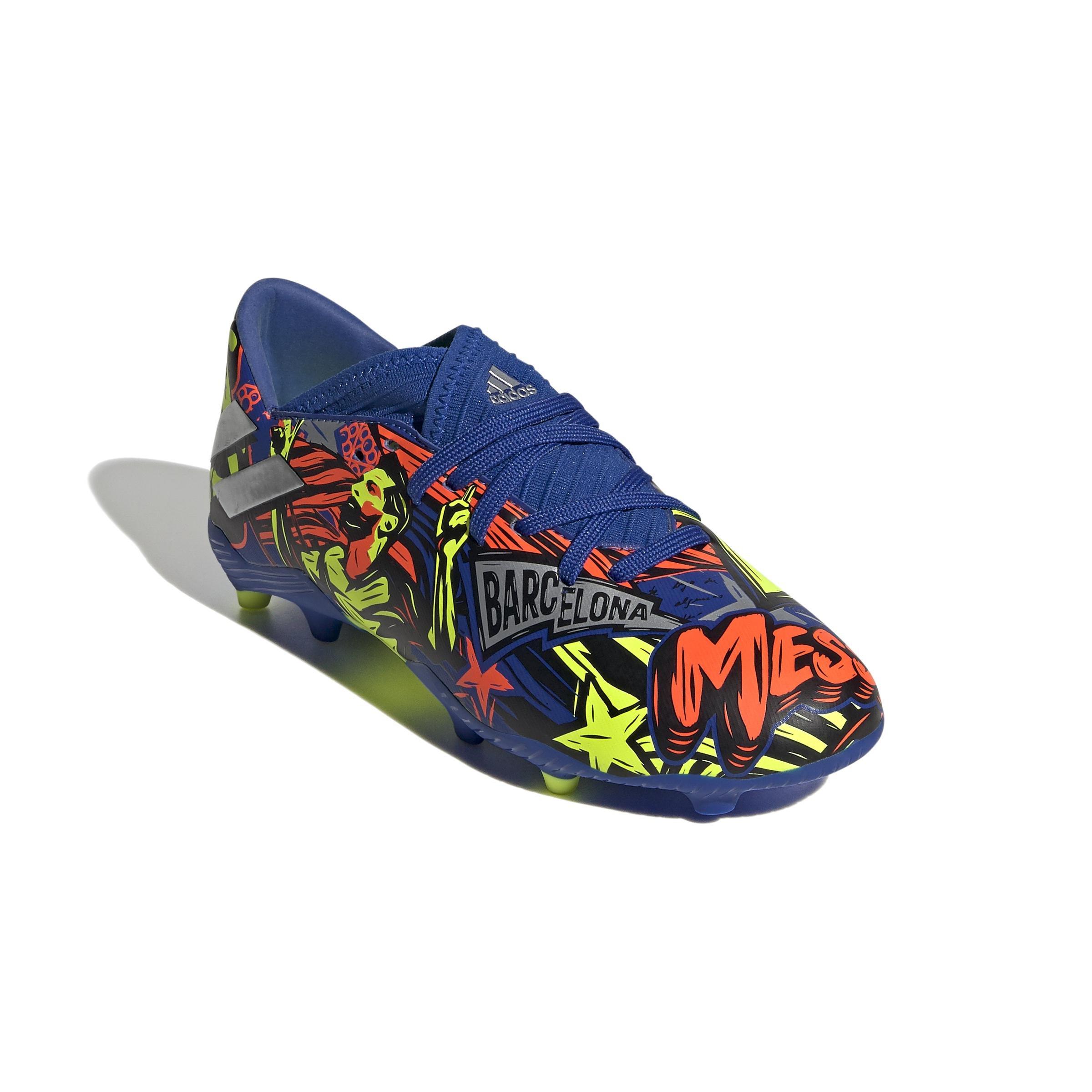 Kids Nemeziz Messi 19.3 Firm Ground Boots, Blue, , large image number 1