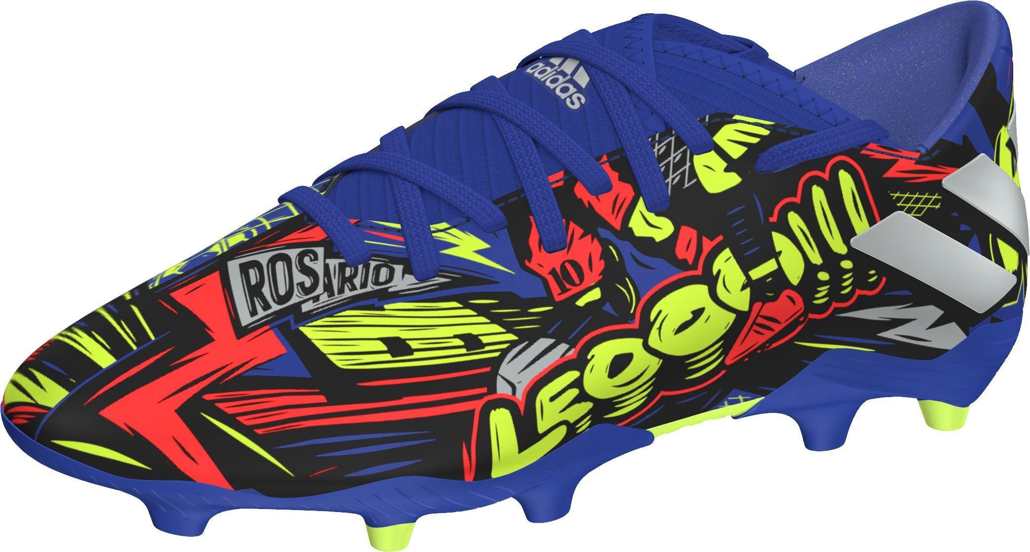 Kids Nemeziz Messi 19.3 Firm Ground Boots, Blue, , large image number 8
