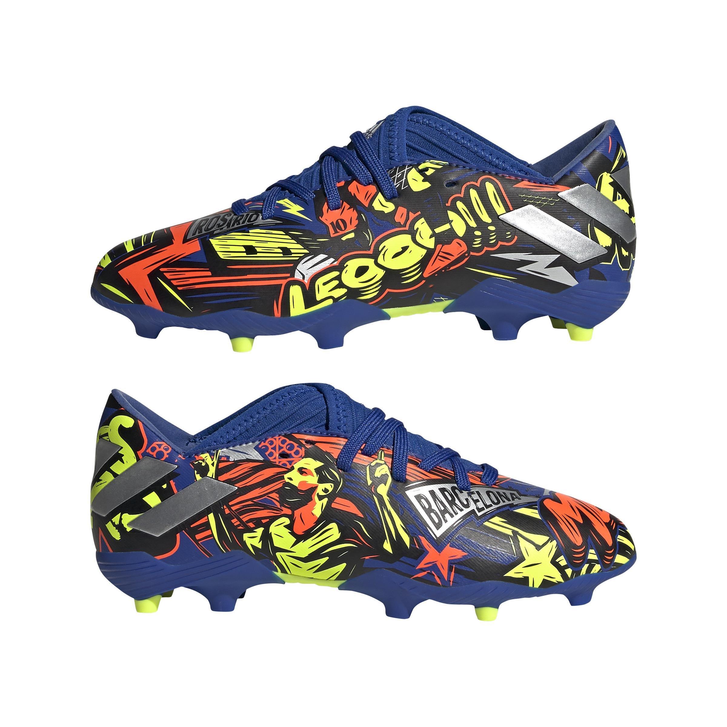 Kids Nemeziz Messi 19.3 Firm Ground Boots, Blue, , large image number 10