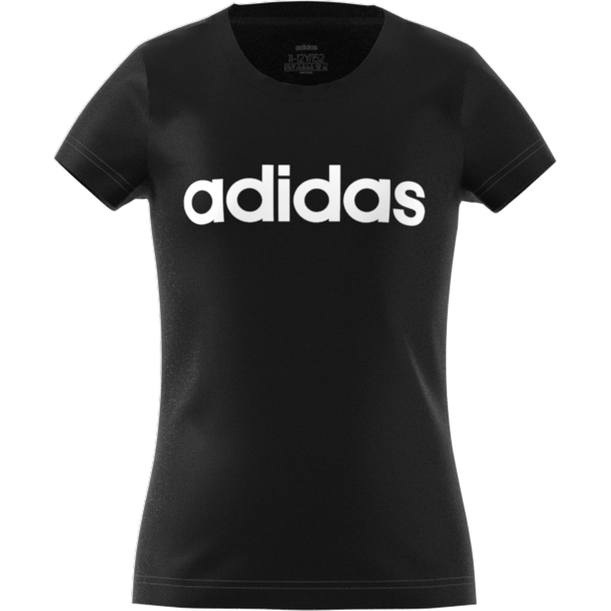 Kids Essentials Linear T-Shirt, Black, A901_ONE, large image number 0