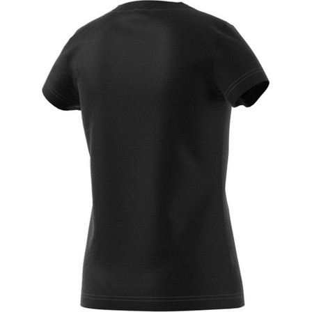 Kids Girls Essentials Linear T-Shirt, Black, A901_ONE, large image number 6