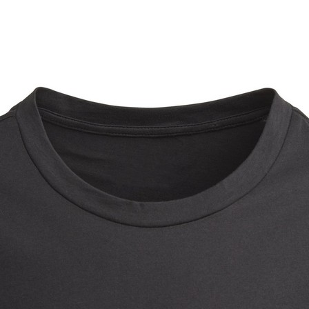 Kids Girls Essentials Linear T-Shirt, Black, A901_ONE, large image number 8