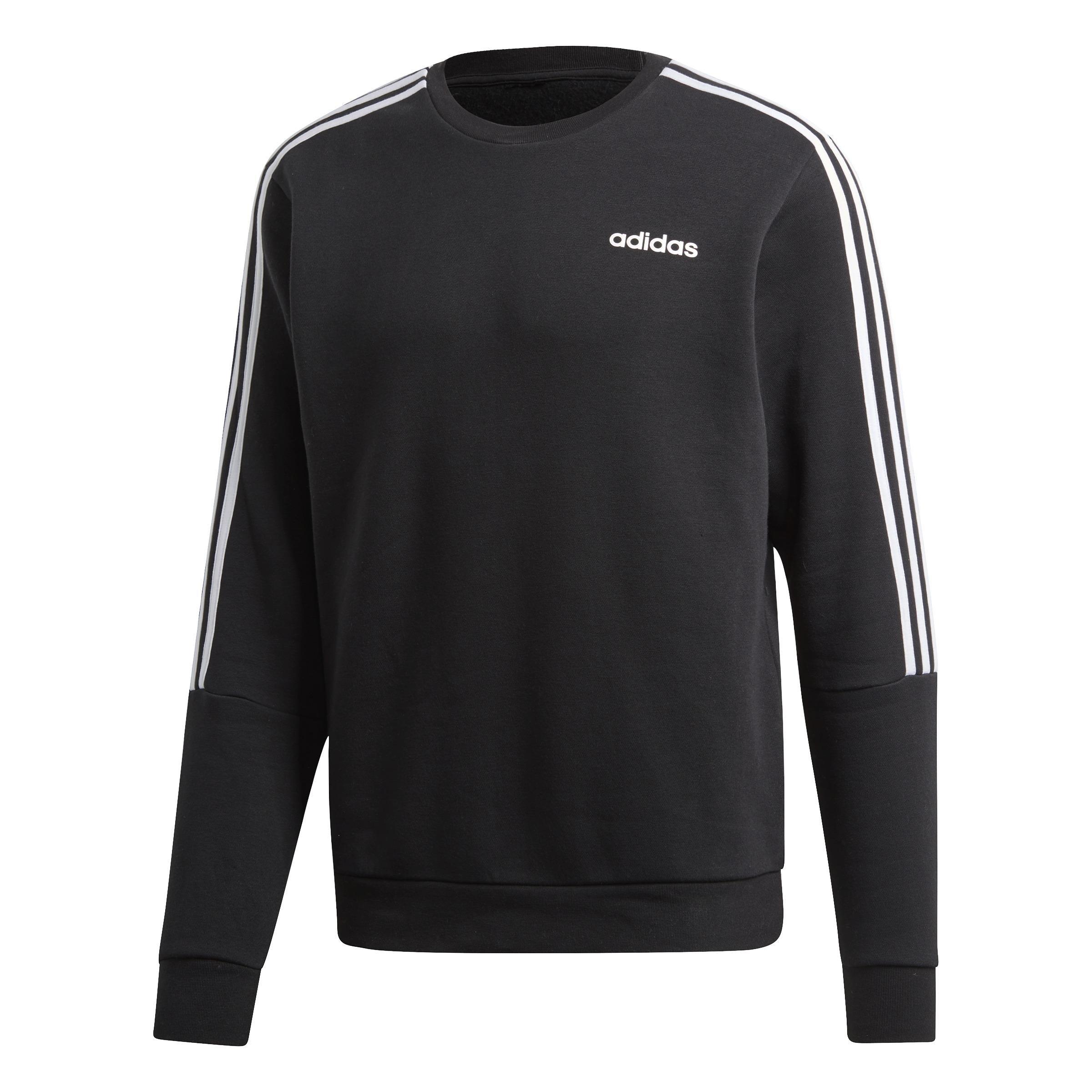 3-Stripes Crew Sweatshirt, Black, A901_ONE, large image number 0