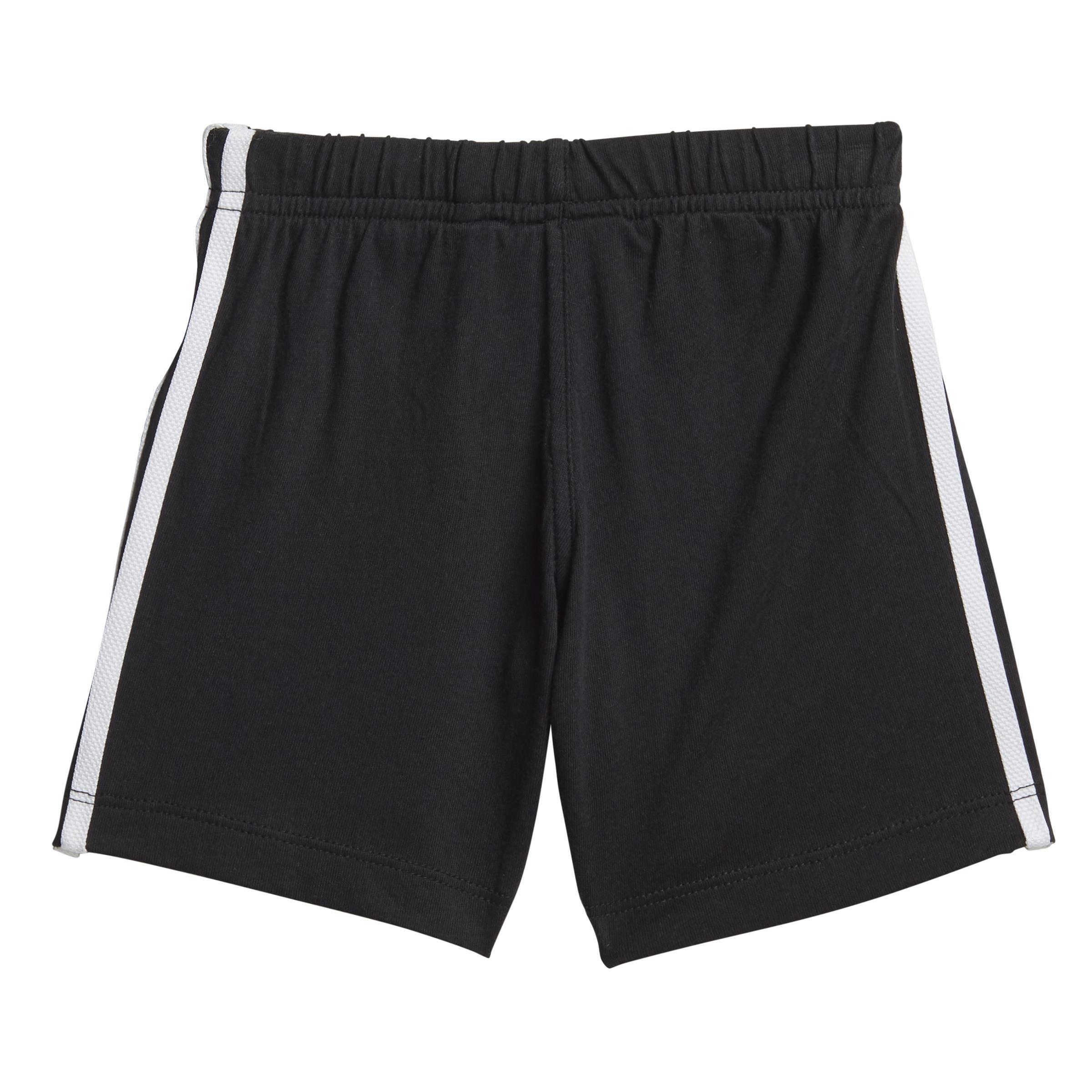 Unisex Kids Trefoil Shorts Tee Set, White, A901_ONE, large image number 2