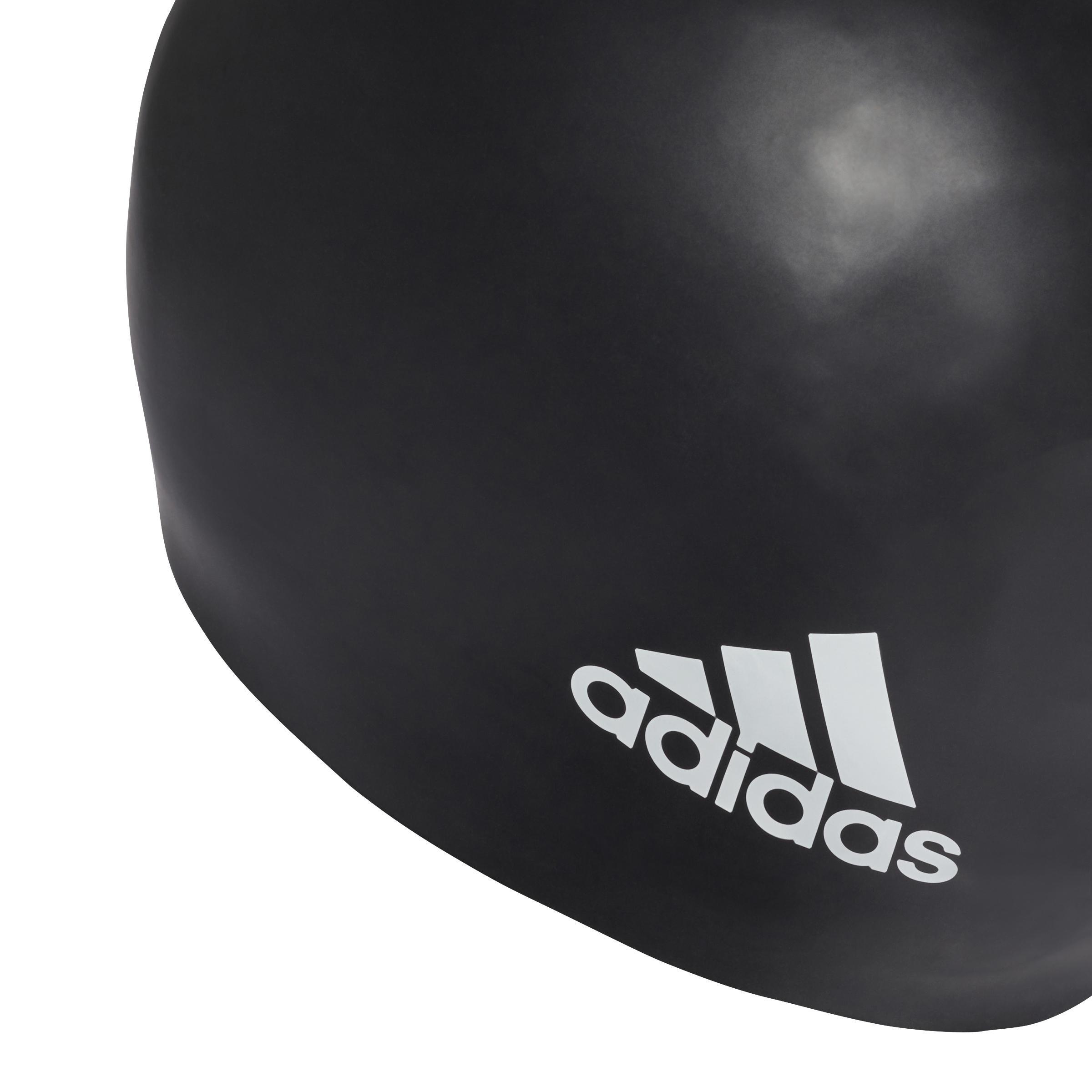 Unisex Silicone Logo Swim Cap, Black, , large image number 11