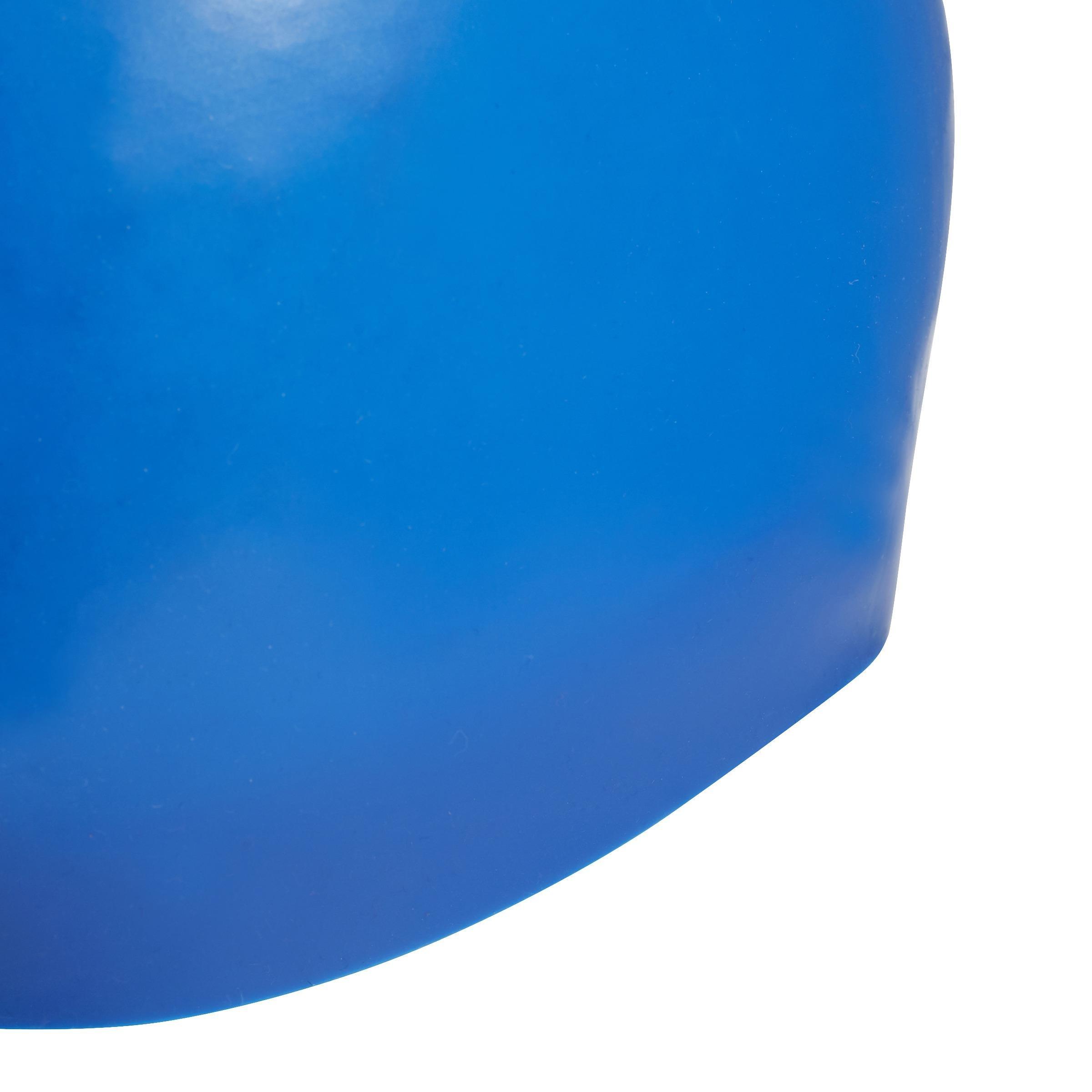 Unisex Silicone Logo Swim Cap, Blue, A901_ONE, large image number 6