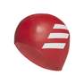Unisex 3-Stripes Swim Cap Team, Red, A901_ONE, thumbnail image number 0
