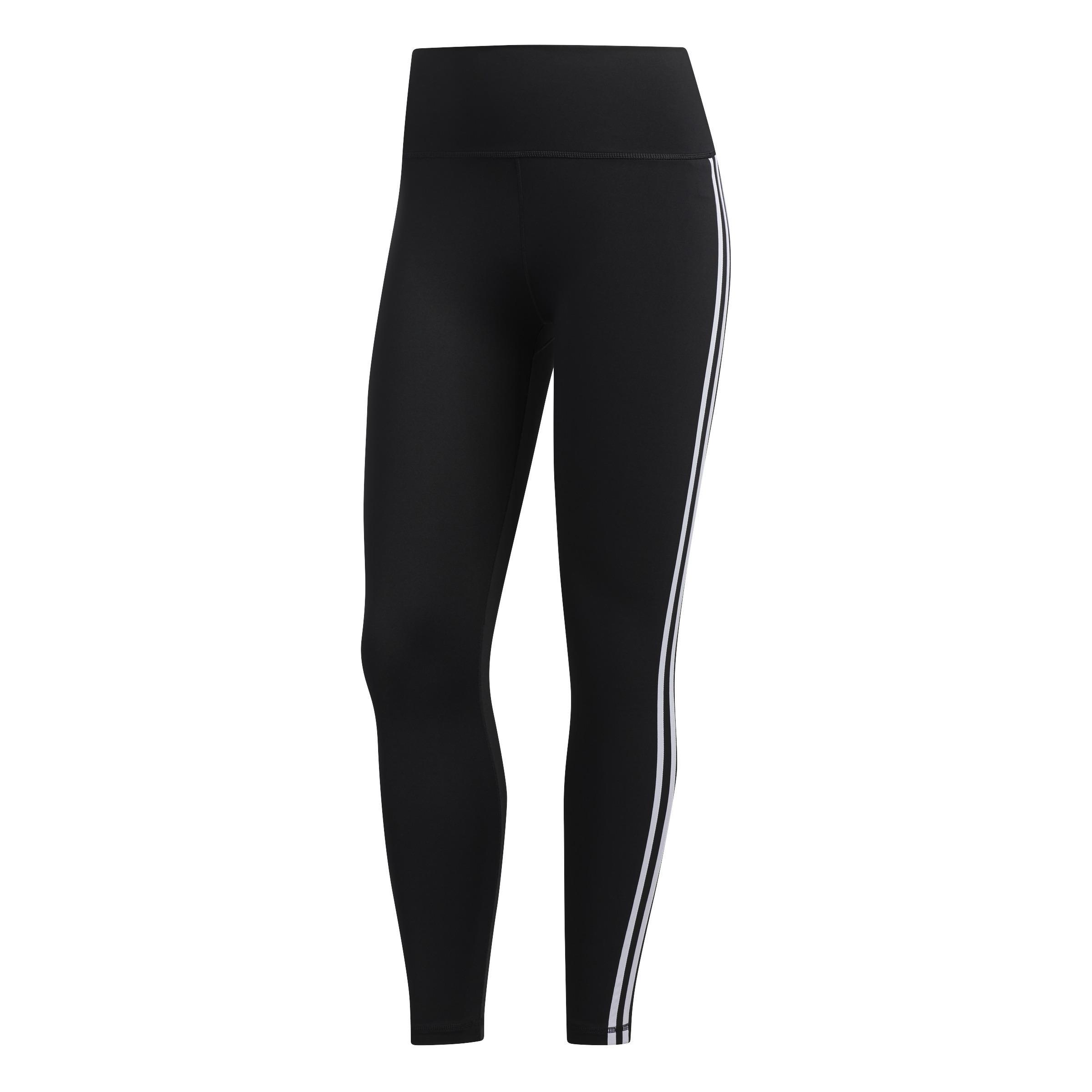 Women Believe This 2.0 3-Stripes 7/8 Leggings, Black, A901_ONE, large image number 0