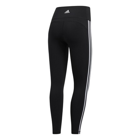 Women Believe This 2.0 3-Stripes 7/8 Leggings, Black, A901_ONE, large image number 3