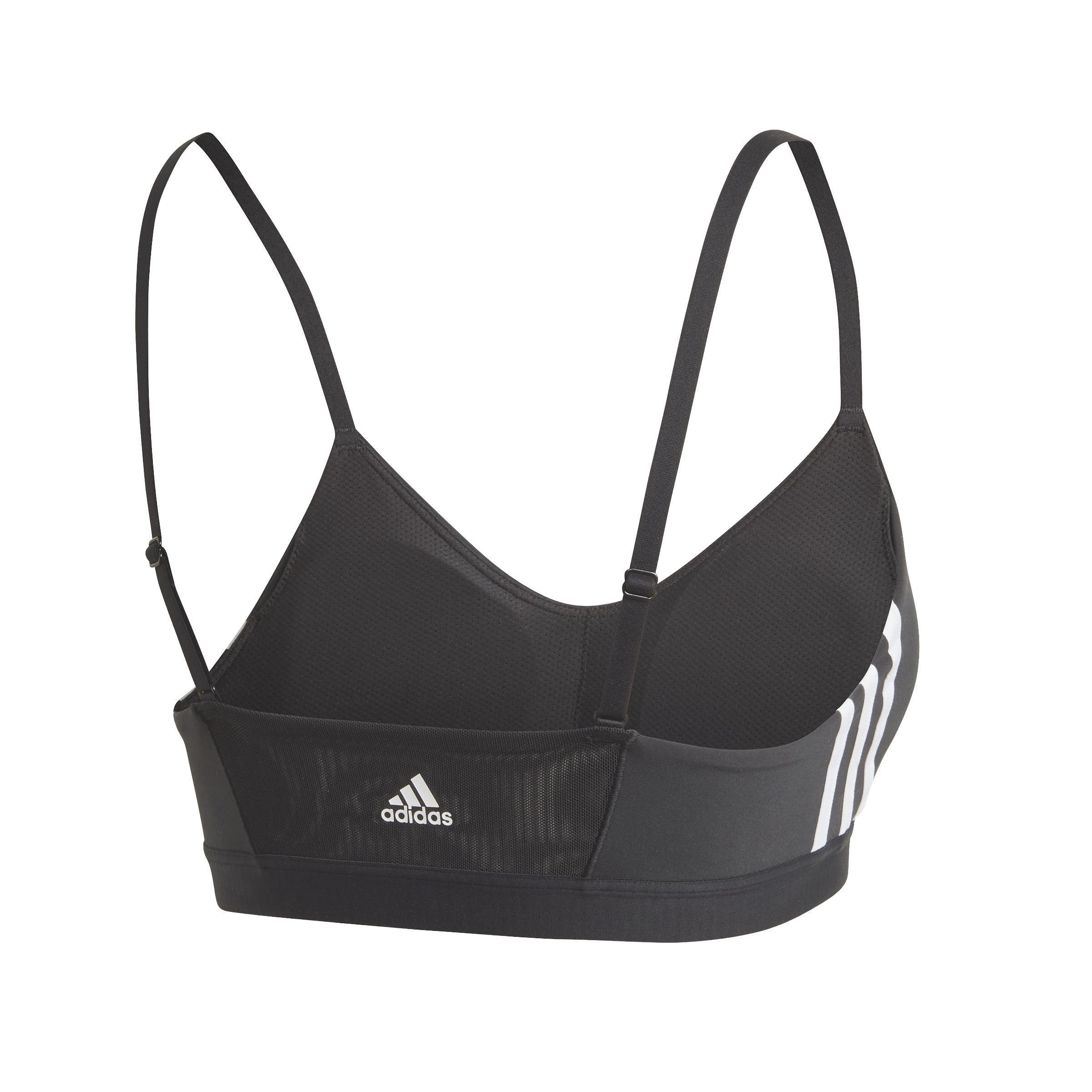 All Me 3-Stripes Sports Bra, Black, , large image number 1