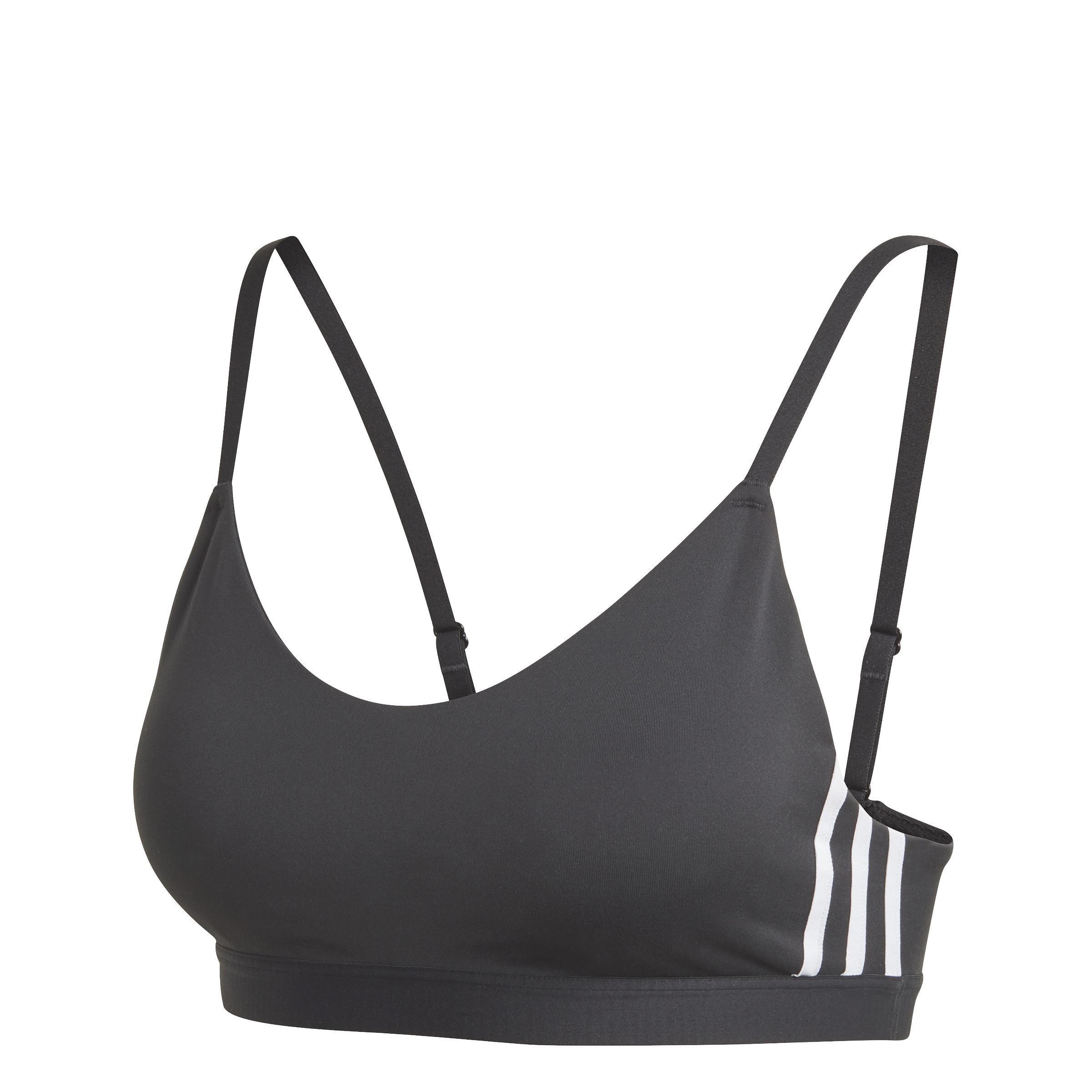 All Me 3-Stripes Sports Bra, Black, , large image number 2