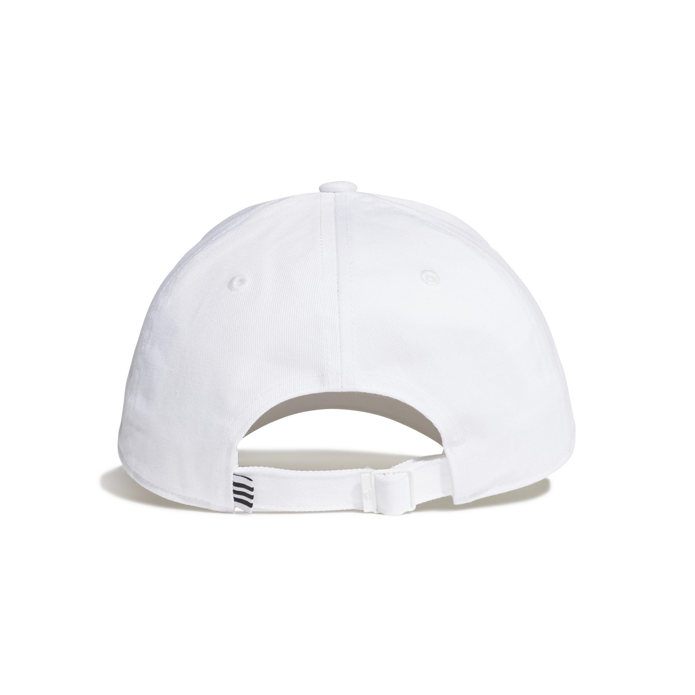 Unisex Cotton Baseball Cap, White, A901_ONE, medium